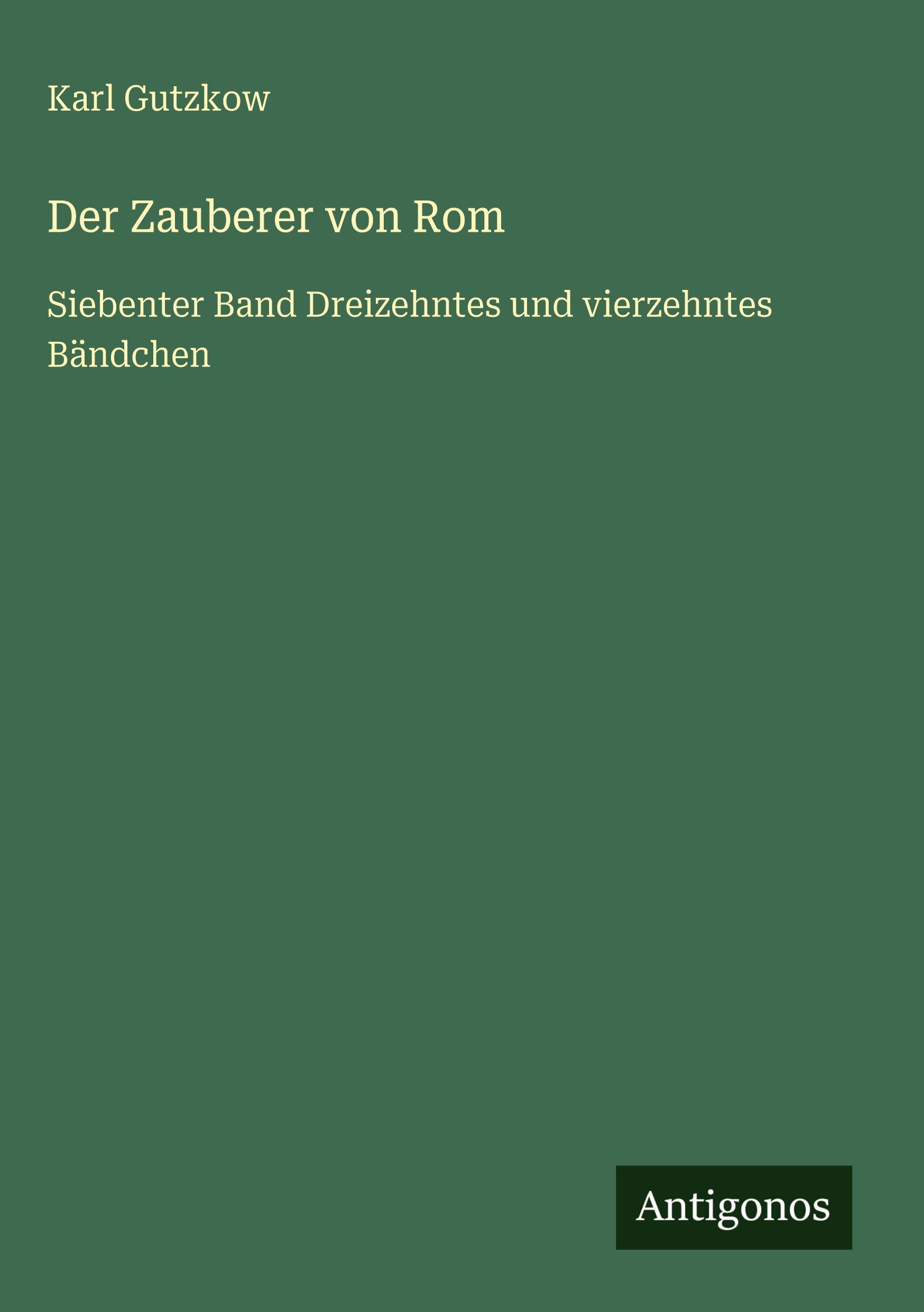 Vorderes Coverbild Der Zauberer von Rom