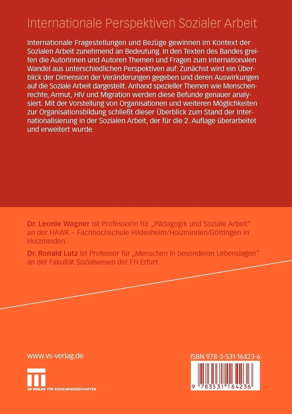 Rückseitencover Internationale Perspektiven Sozialer Arbeit