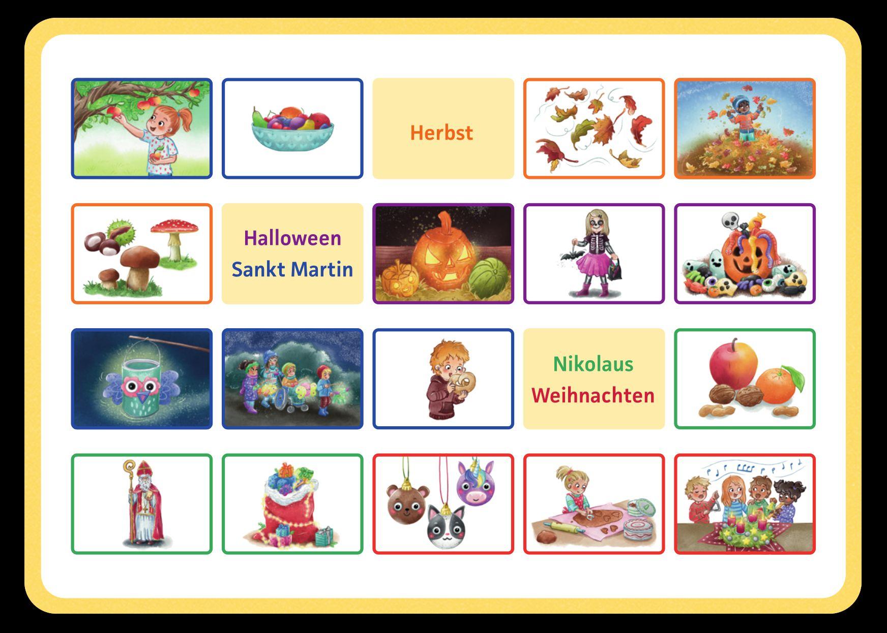 Beispielinhalt (Bild) Das kann ich schon - Jahreszeiten