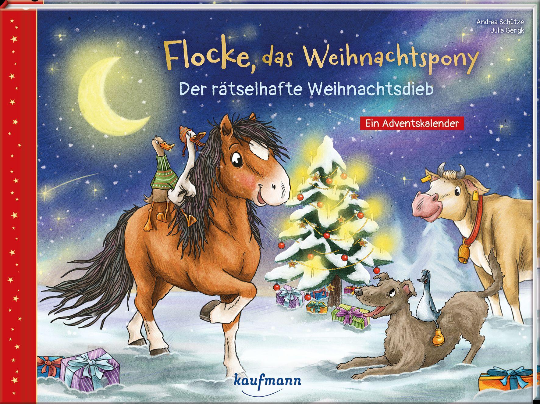 Vorderes Coverbild Flocke, das Weihnachtspony - Der rätselhafte Weihnachtsdieb