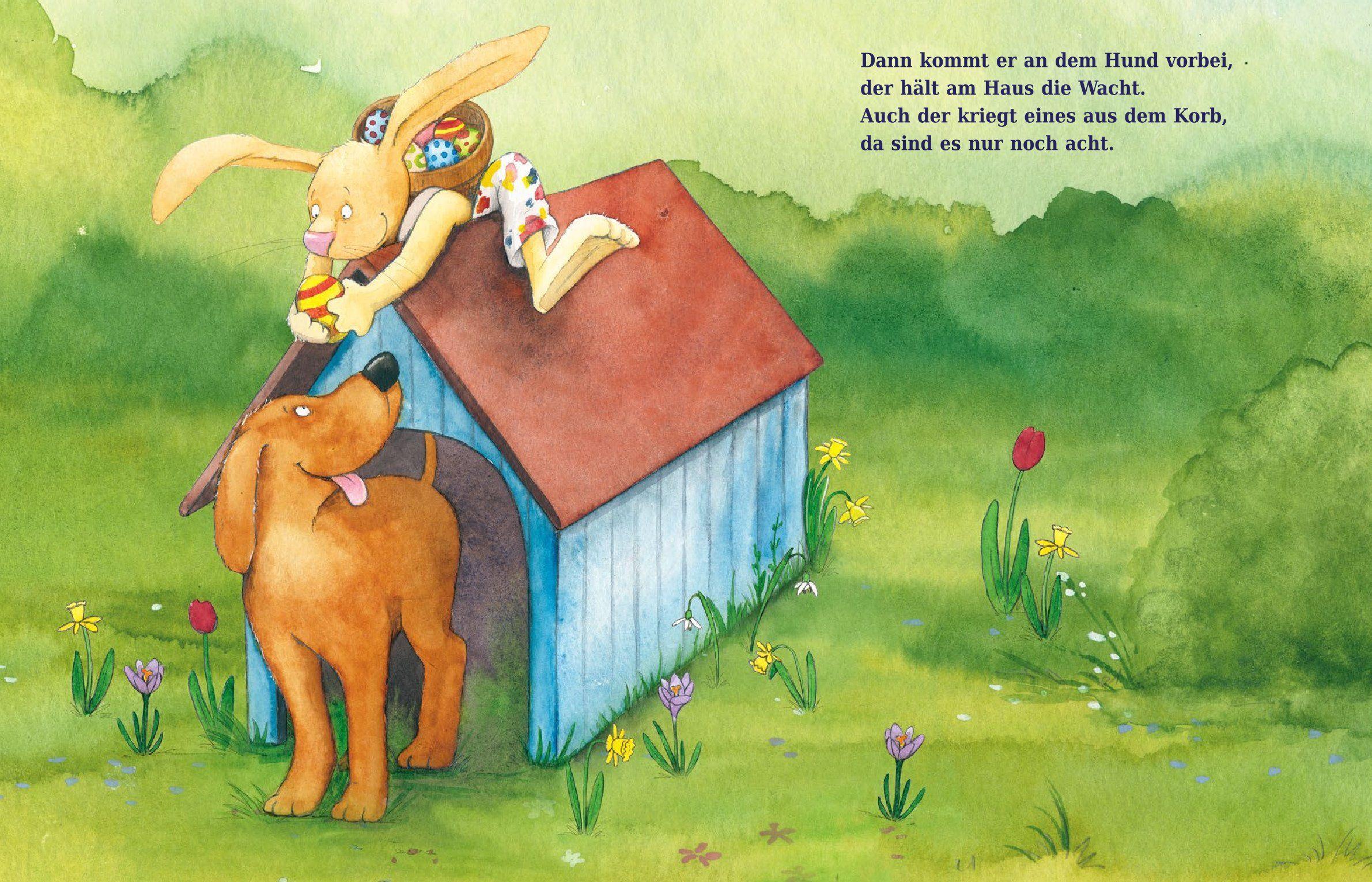 Beispielinhalt (Bild) Da drüben sitzt ein Osterhas'