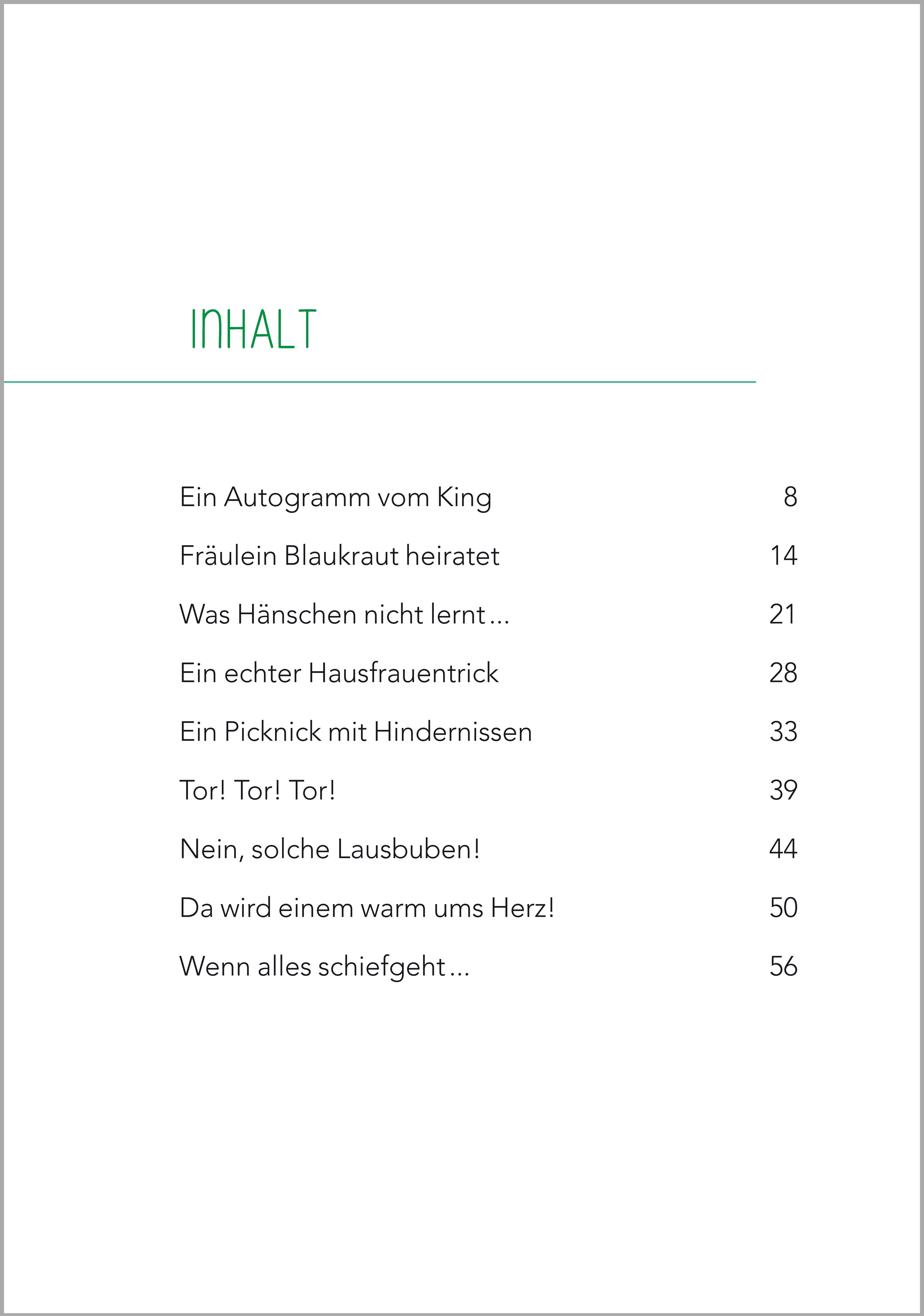 Beispielinhalt (Bild) Schmunzelgeschichten