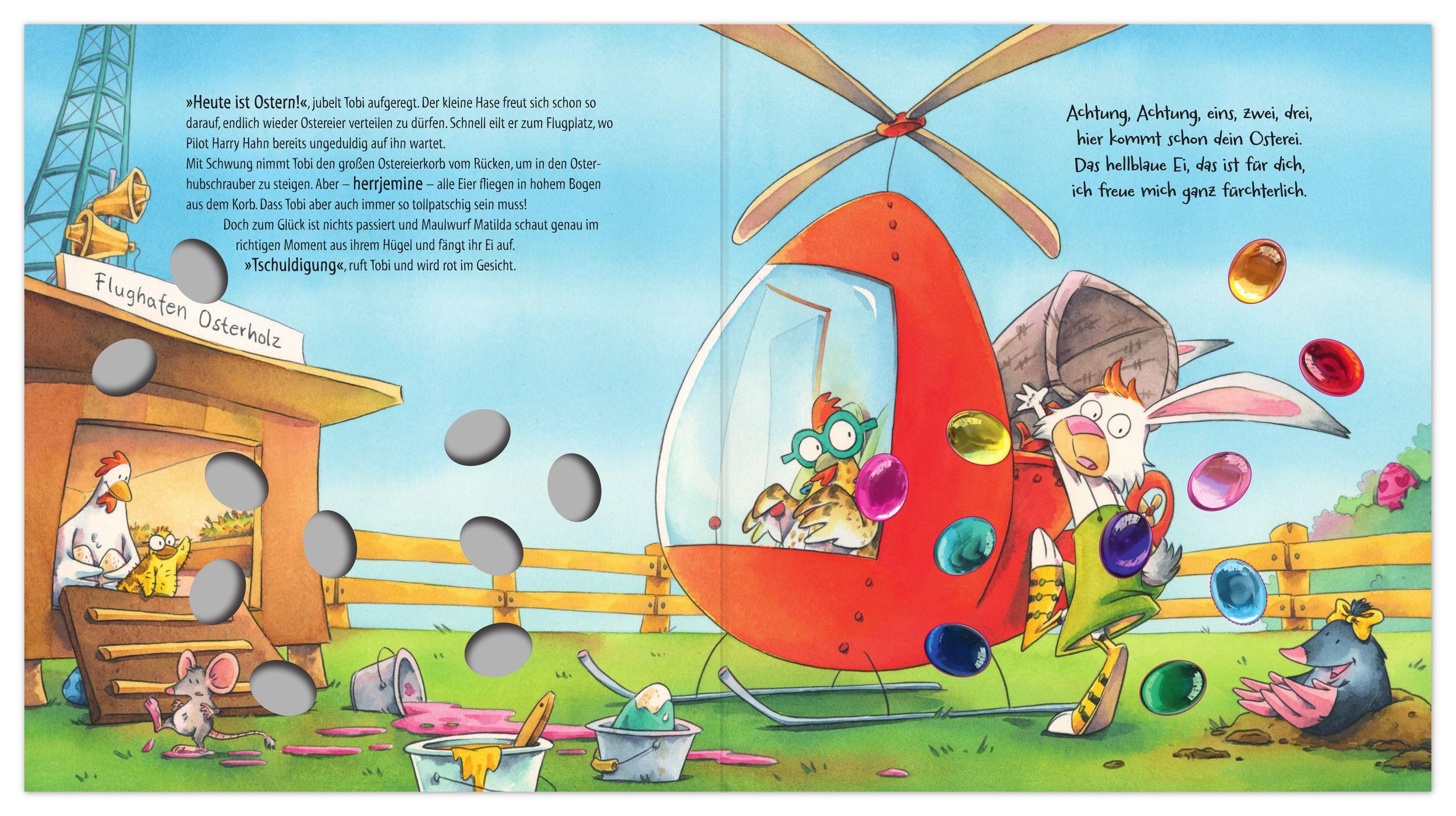 Beispielinhalt (Bild) Frohe Ostern, Tobi Tollpatsch!