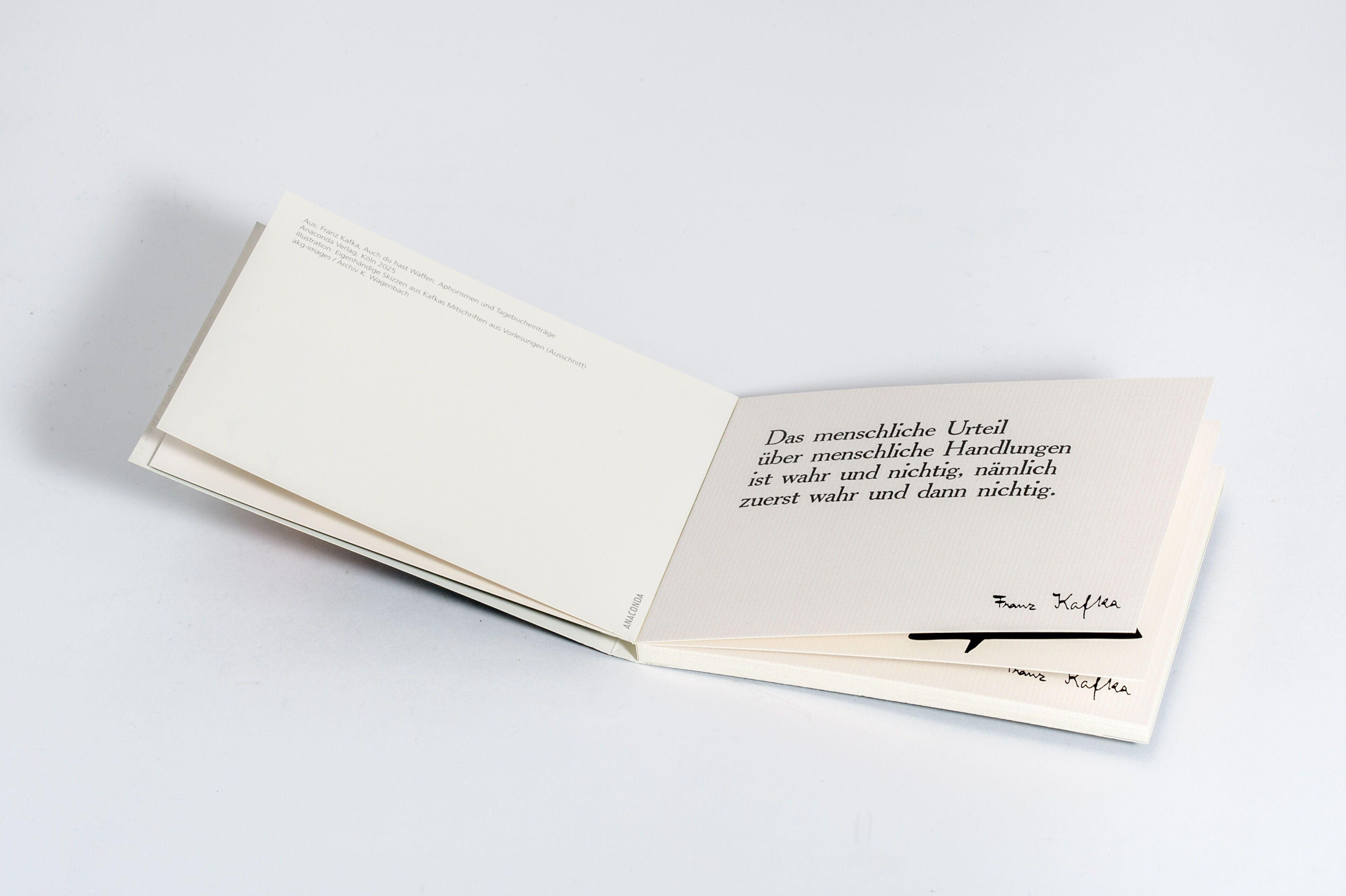 Beispielinhalt (Bild) Postkarten-Set Franz Kafka - Die ungeheure Welt, die ich im Kopf habe