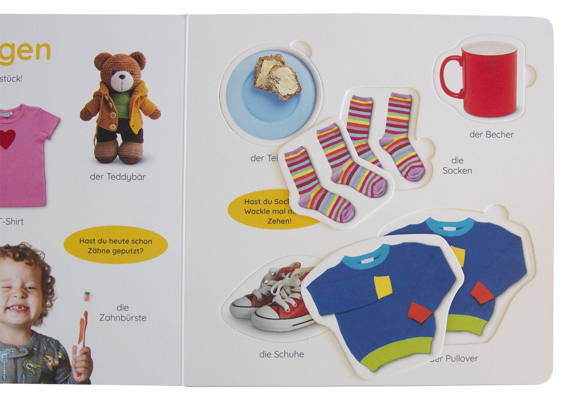 Beispielinhalt (Bild) Erstes Lernen Puzzlebuch. Mein Tag