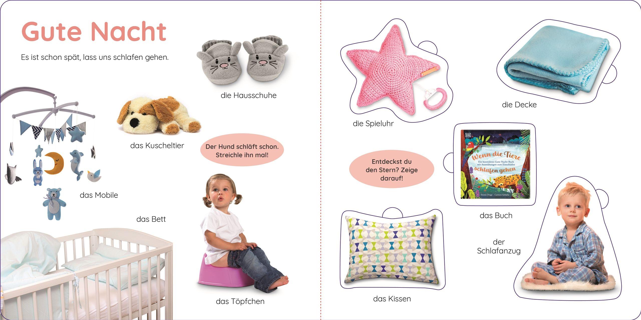 Beispielinhalt (Bild) Erstes Lernen Puzzlebuch. Mein Tag