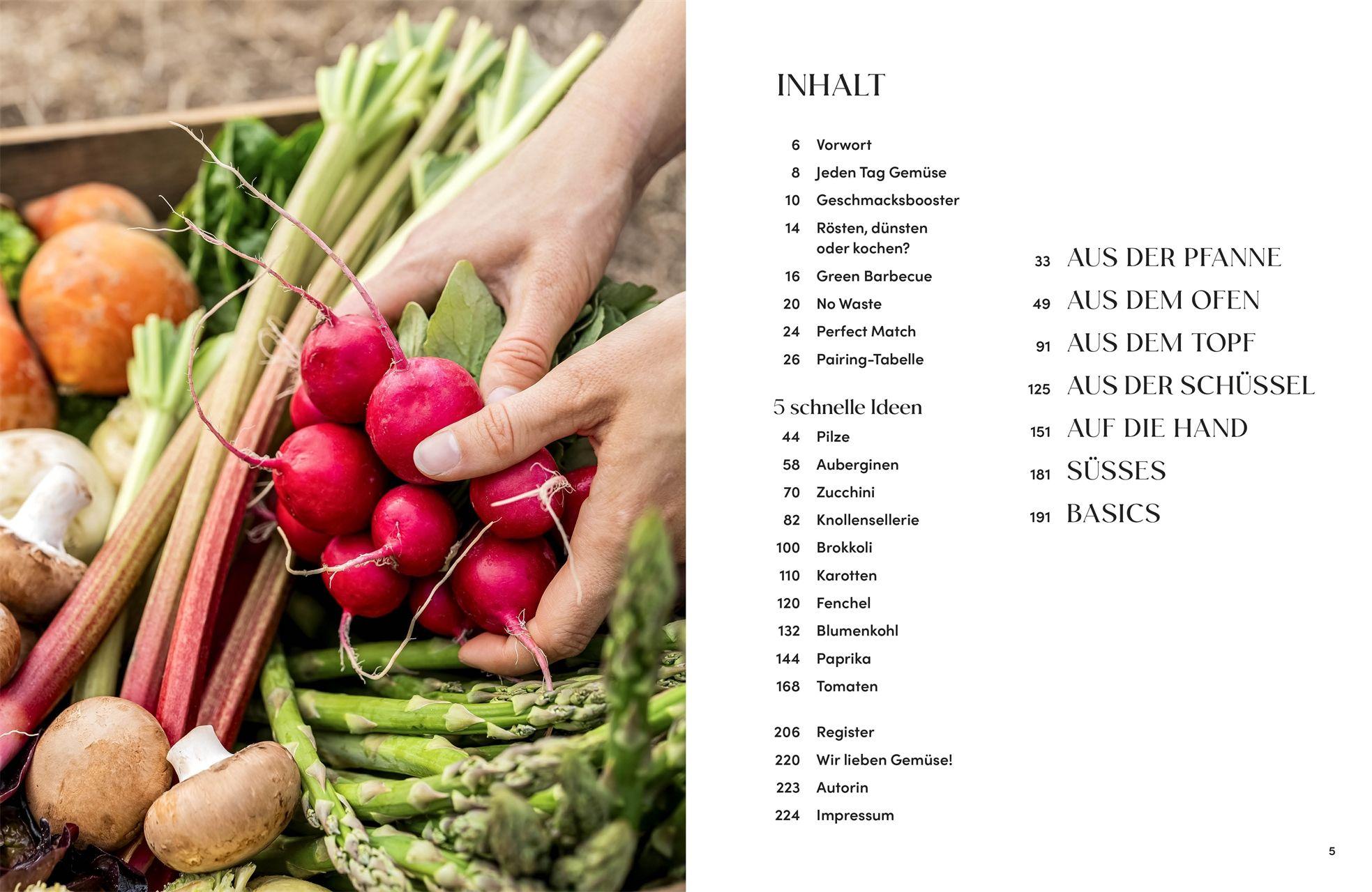 Beispielinhalt (Bild) Jeden Tag Gemüse