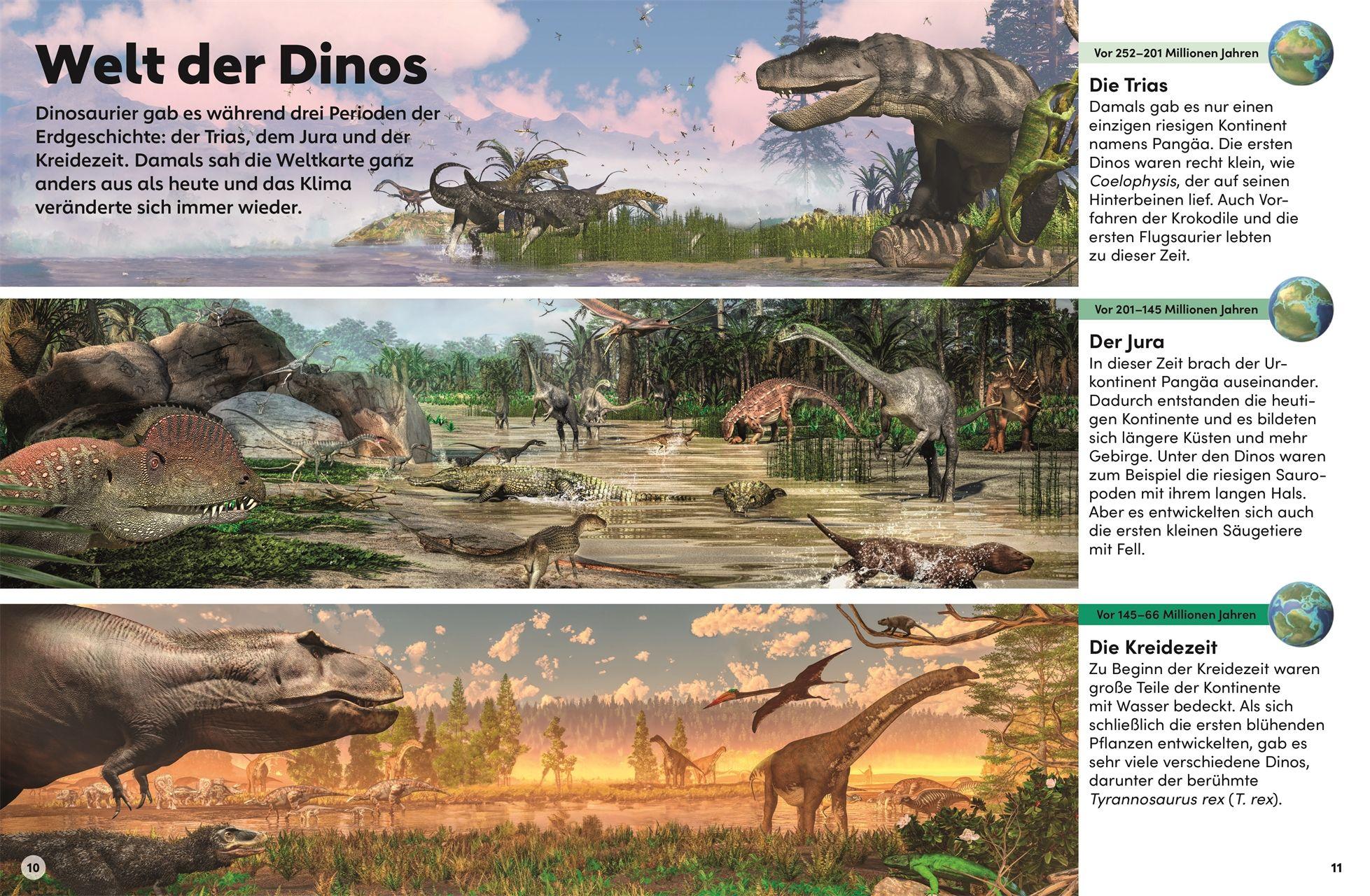 Beispielinhalt (Bild) memo Wissen Kids. Dinosaurier