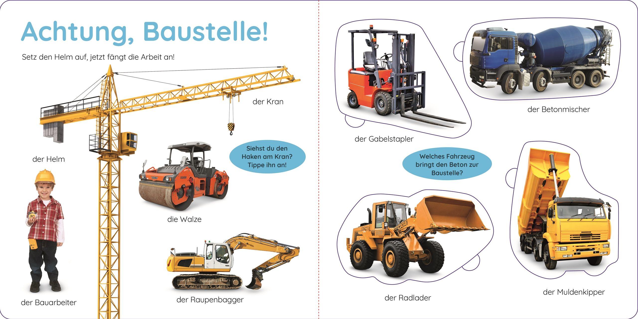 Beispielinhalt (Bild) Erstes Lernen Puzzlebuch. Fahrzeuge