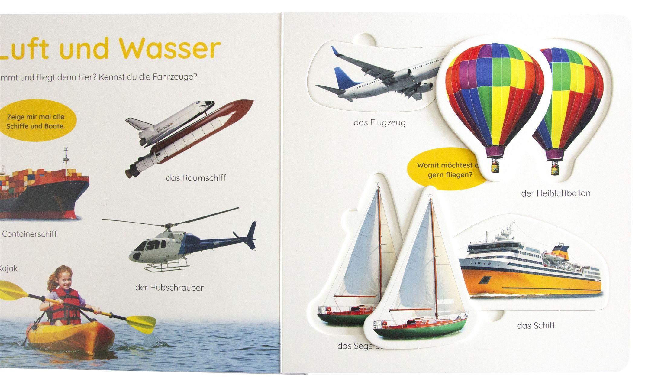 Beispielinhalt (Bild) Erstes Lernen Puzzlebuch. Fahrzeuge