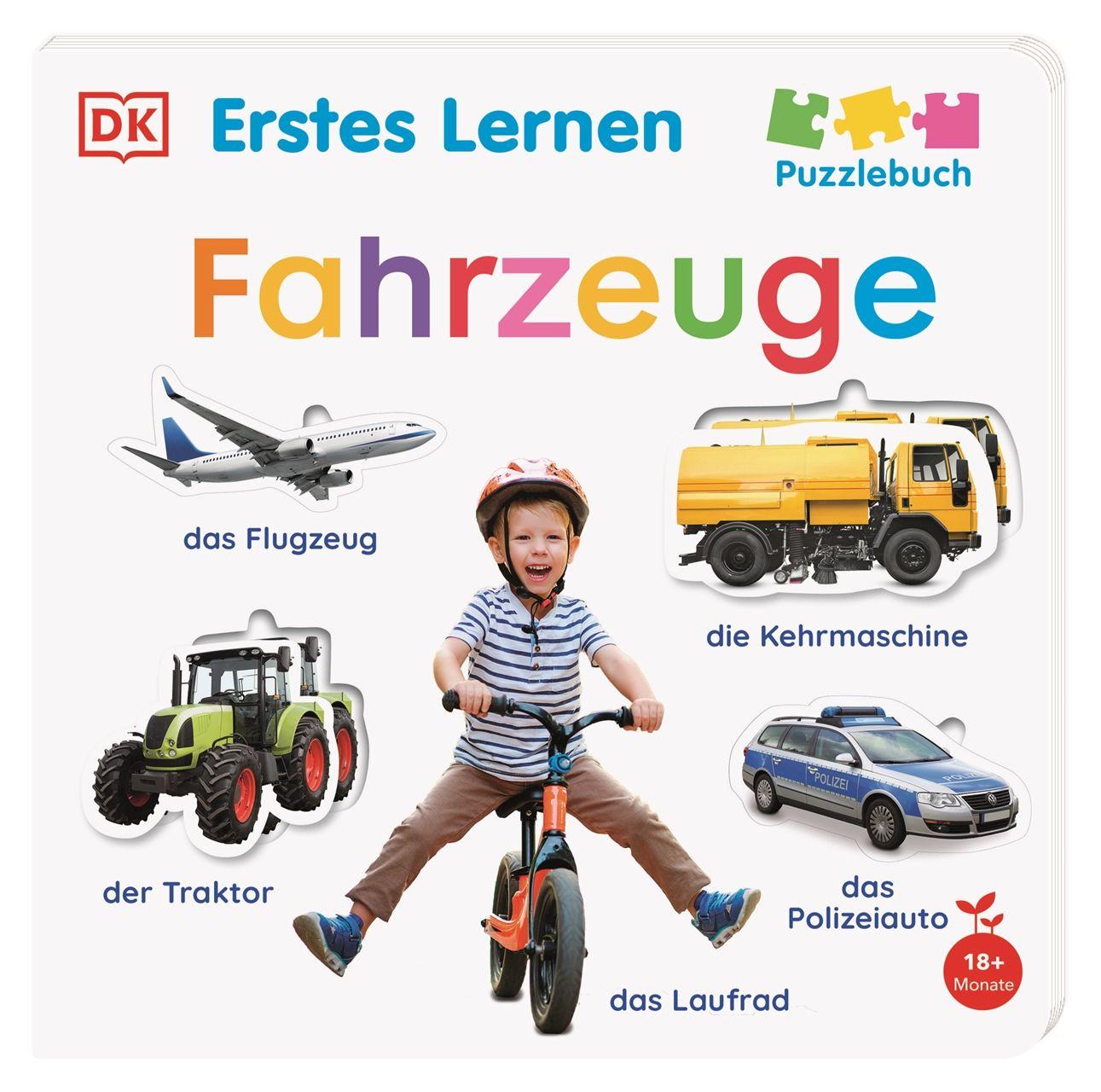 Vorderes Coverbild Erstes Lernen Puzzlebuch. Fahrzeuge