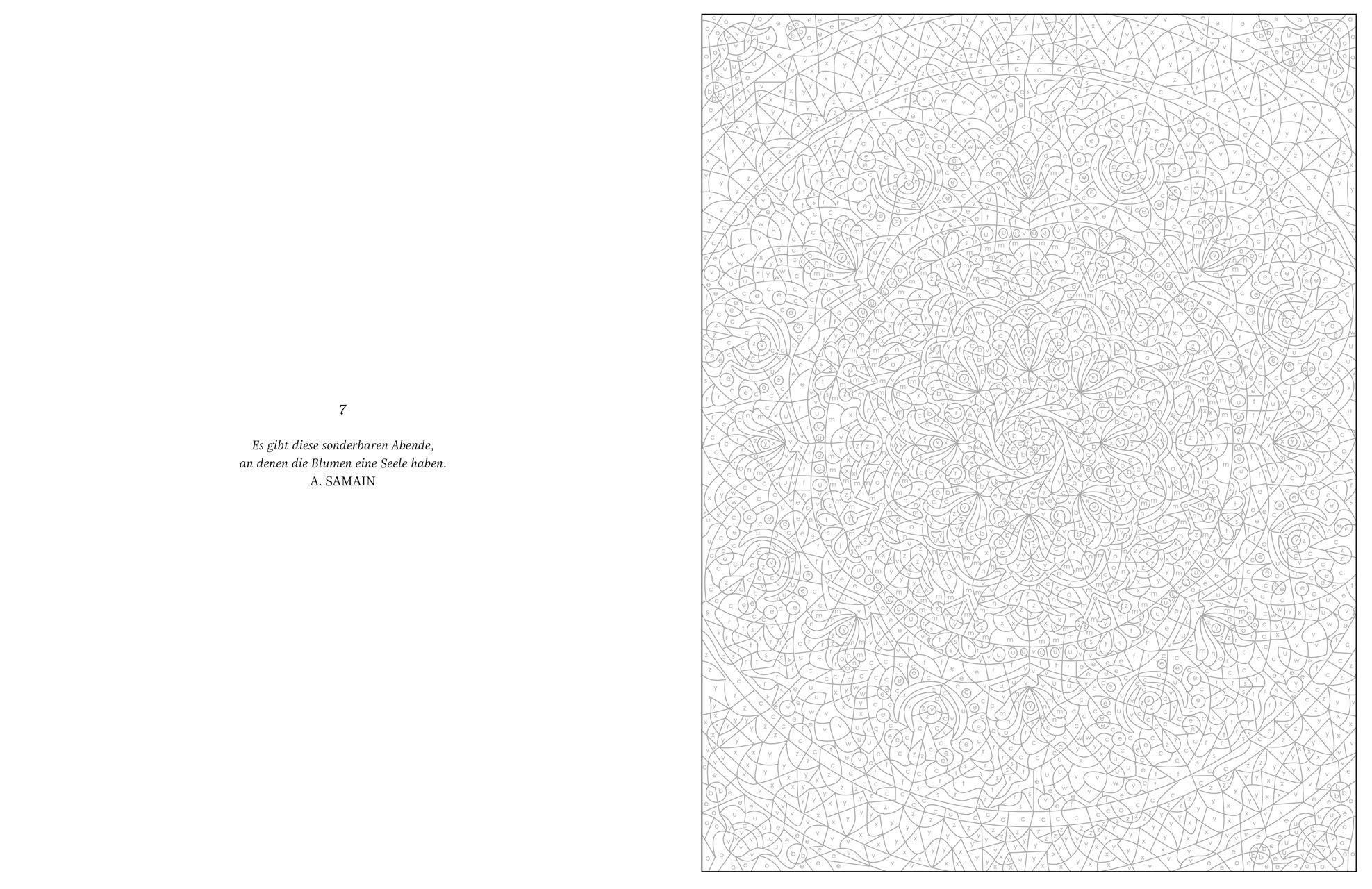 Beispielinhalt (Bild) Ausmalen & Entspannen. Mandalas