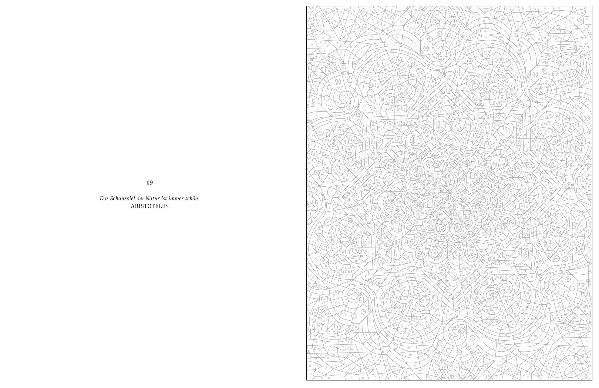 Beispielinhalt (Bild) Ausmalen & Entspannen. Mandalas