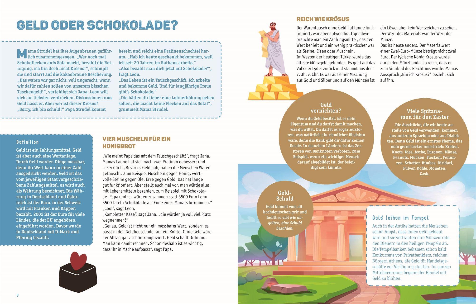 Beispielinhalt (Bild) Geld für Kids erklärt
