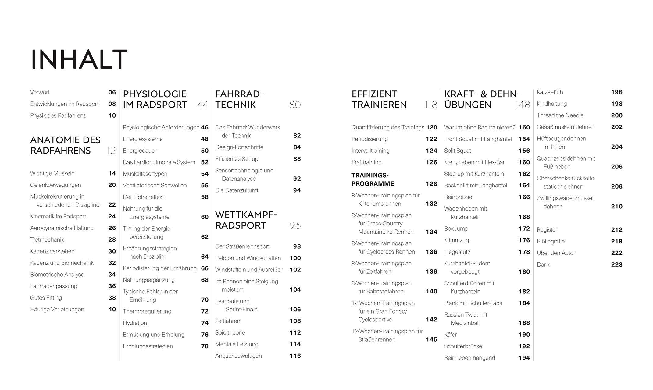 Beispielinhalt (Bild) Radsport - die Anatomie verstehen