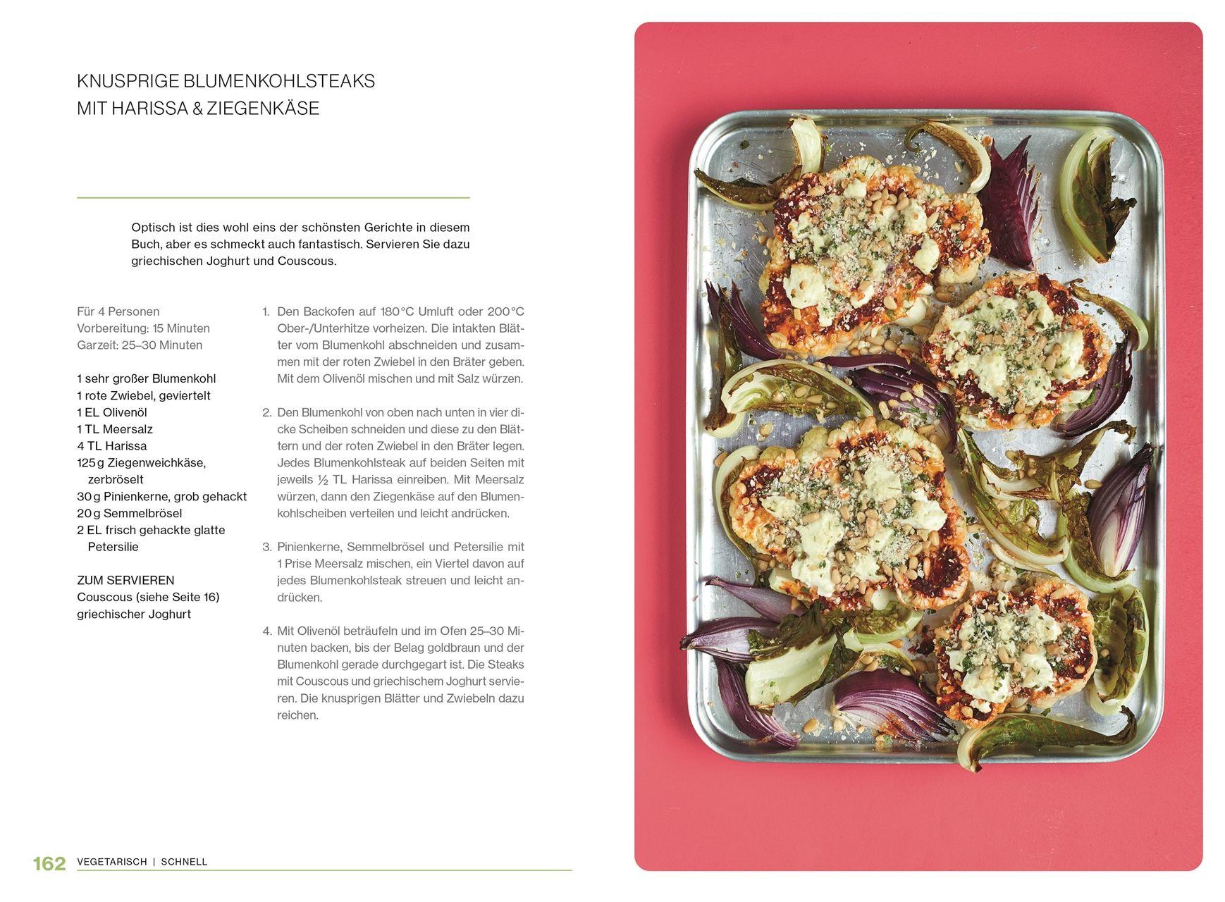 Beispielinhalt (Bild) Ofen Express vegetarisch