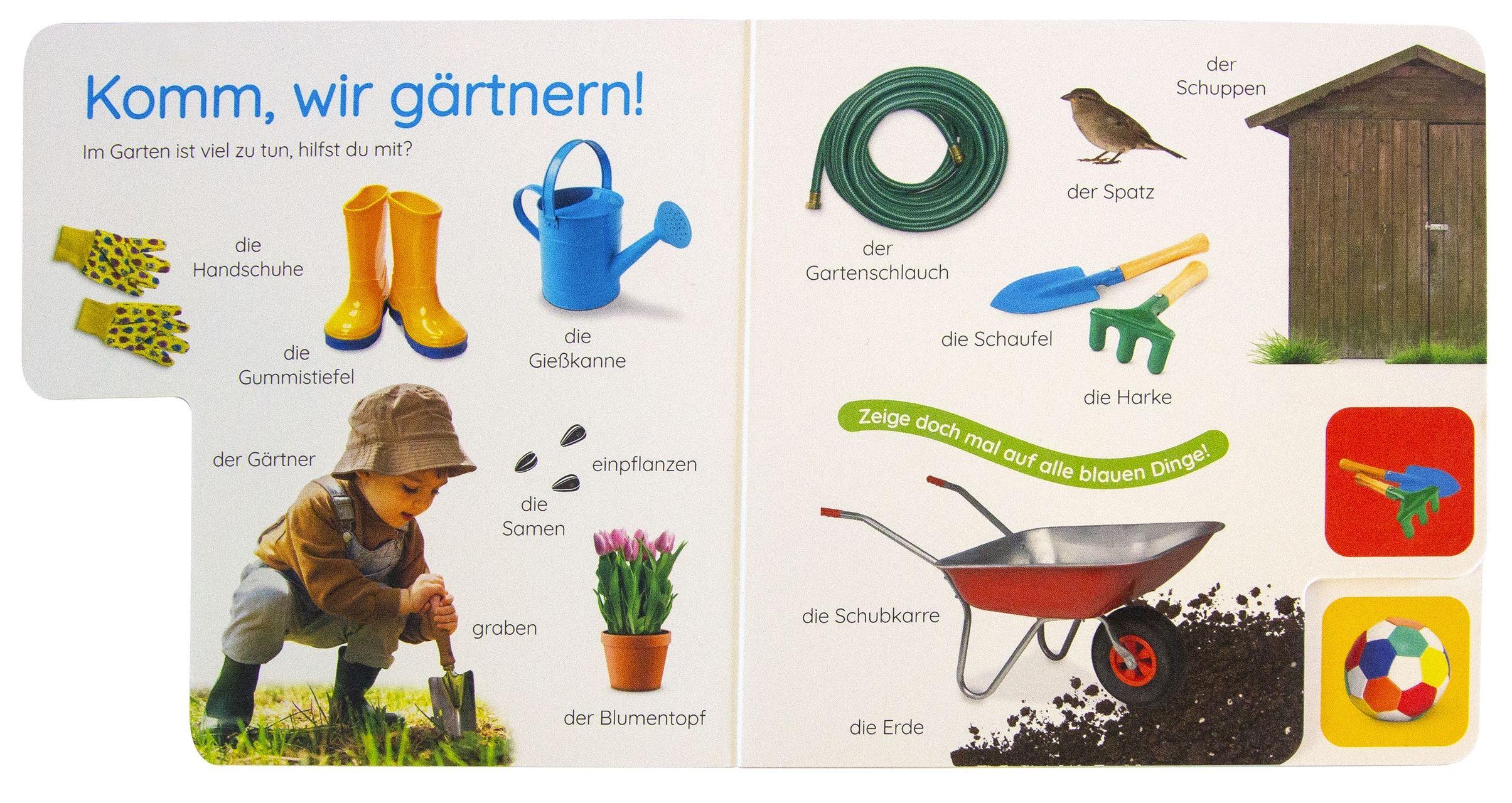 Beispielinhalt (Bild) Erstes Lernen Pocket. Garten