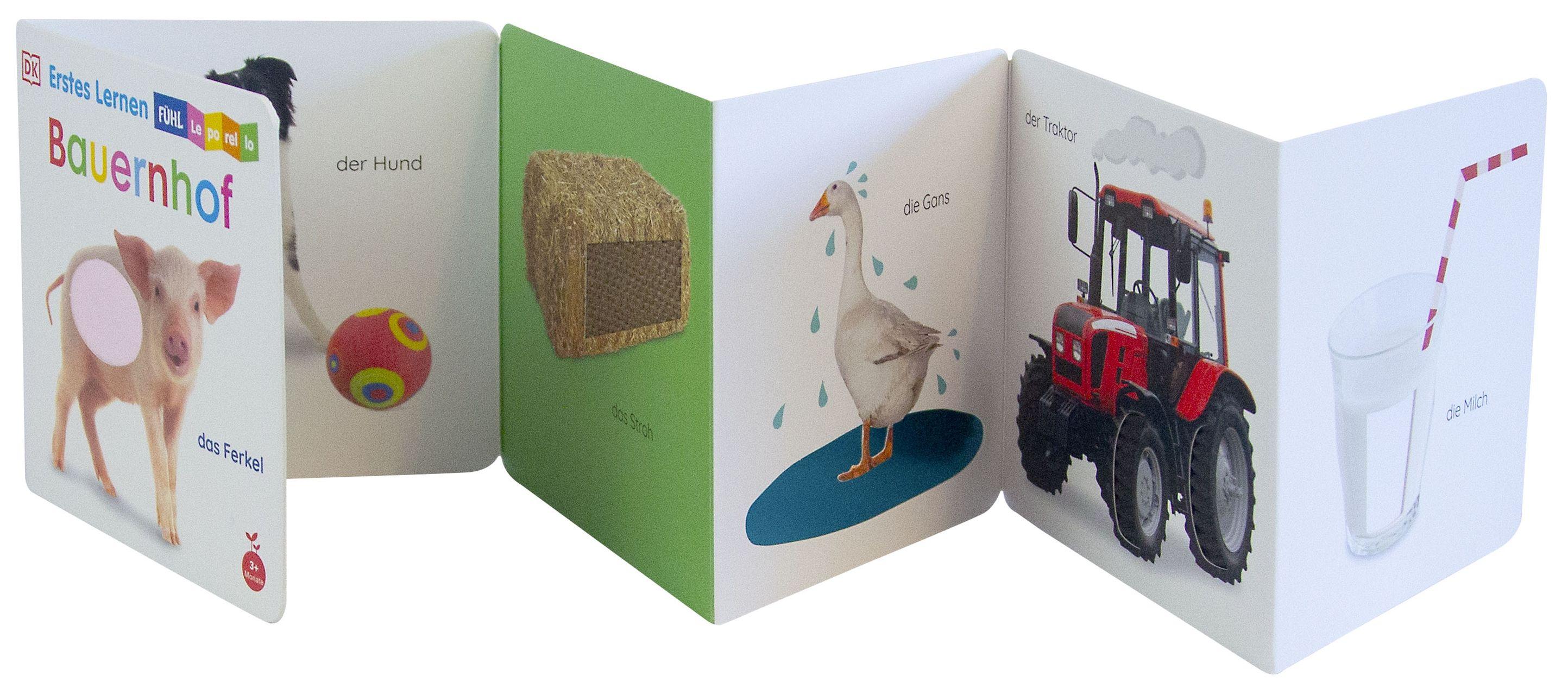 Beispielinhalt (Bild) Erstes Lernen Fühl-Leporello. Bauernhof