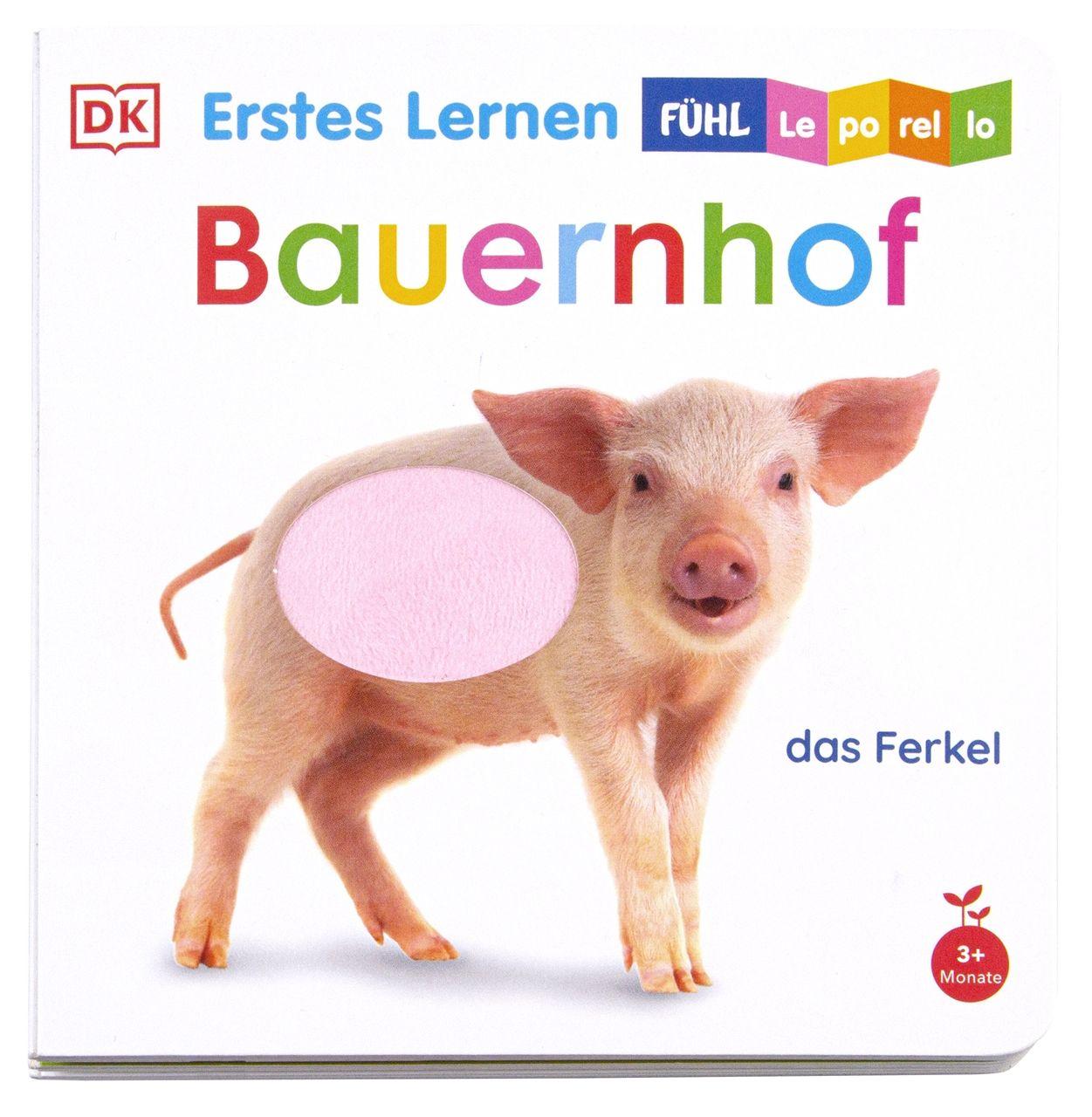 Vorderes Coverbild Erstes Lernen Fühl-Leporello. Bauernhof