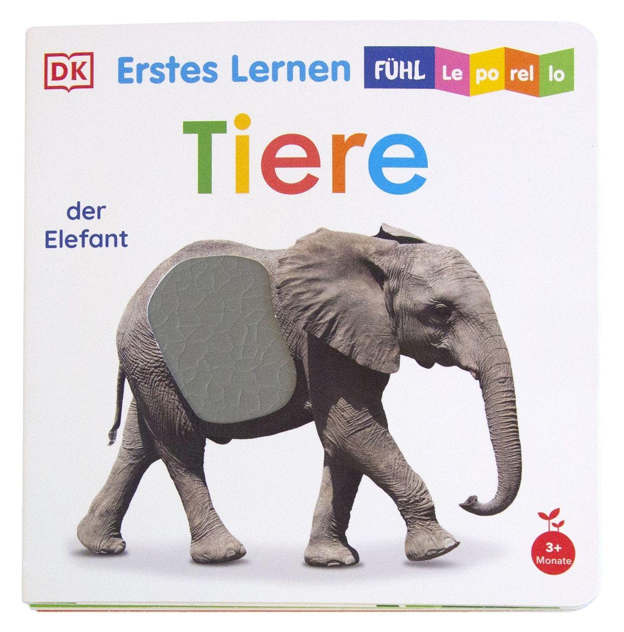 Vorderes Coverbild Erstes Lernen Fühl-Leporello. Tiere