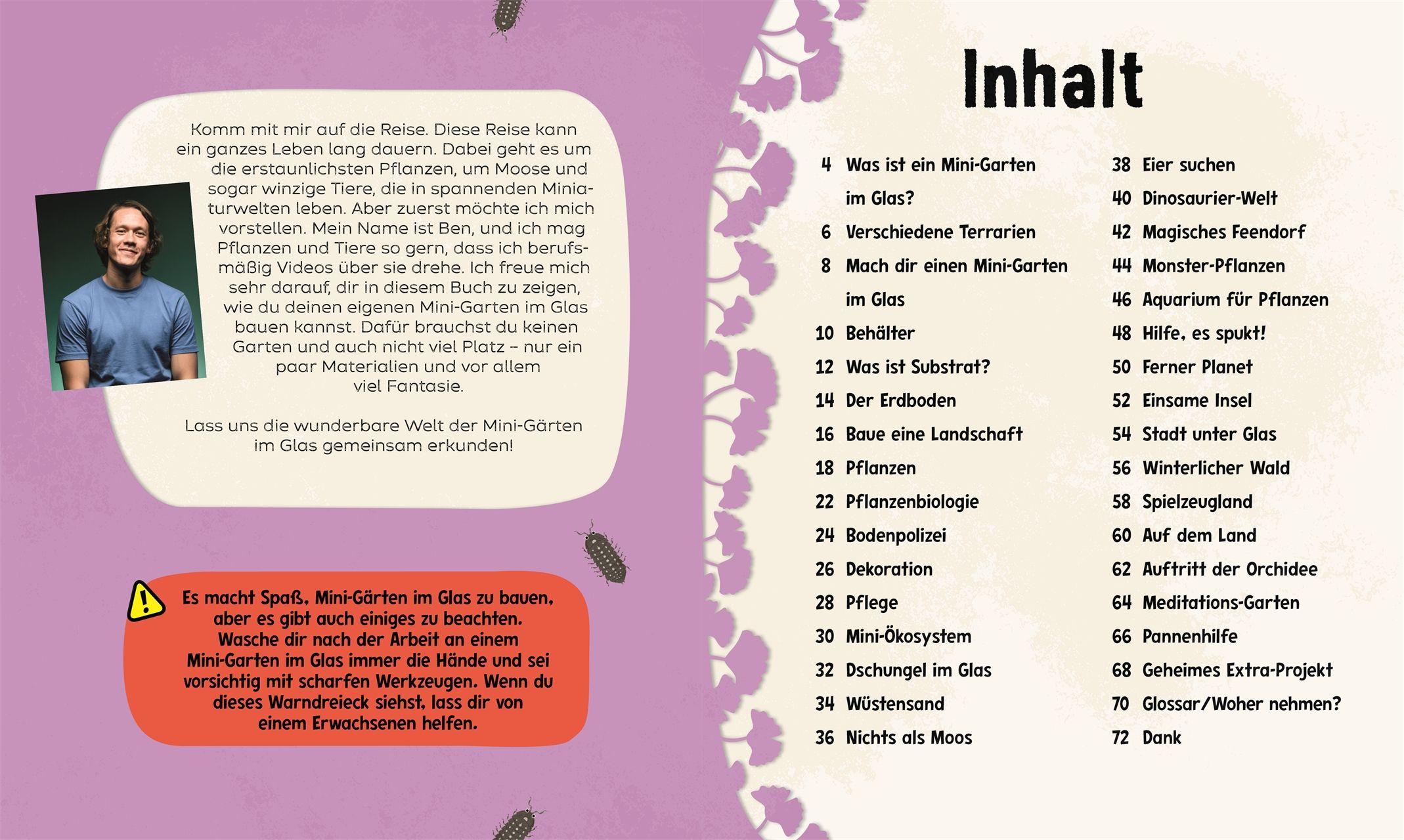Beispielinhalt (Bild) Mein Mini-Garten im Glas
