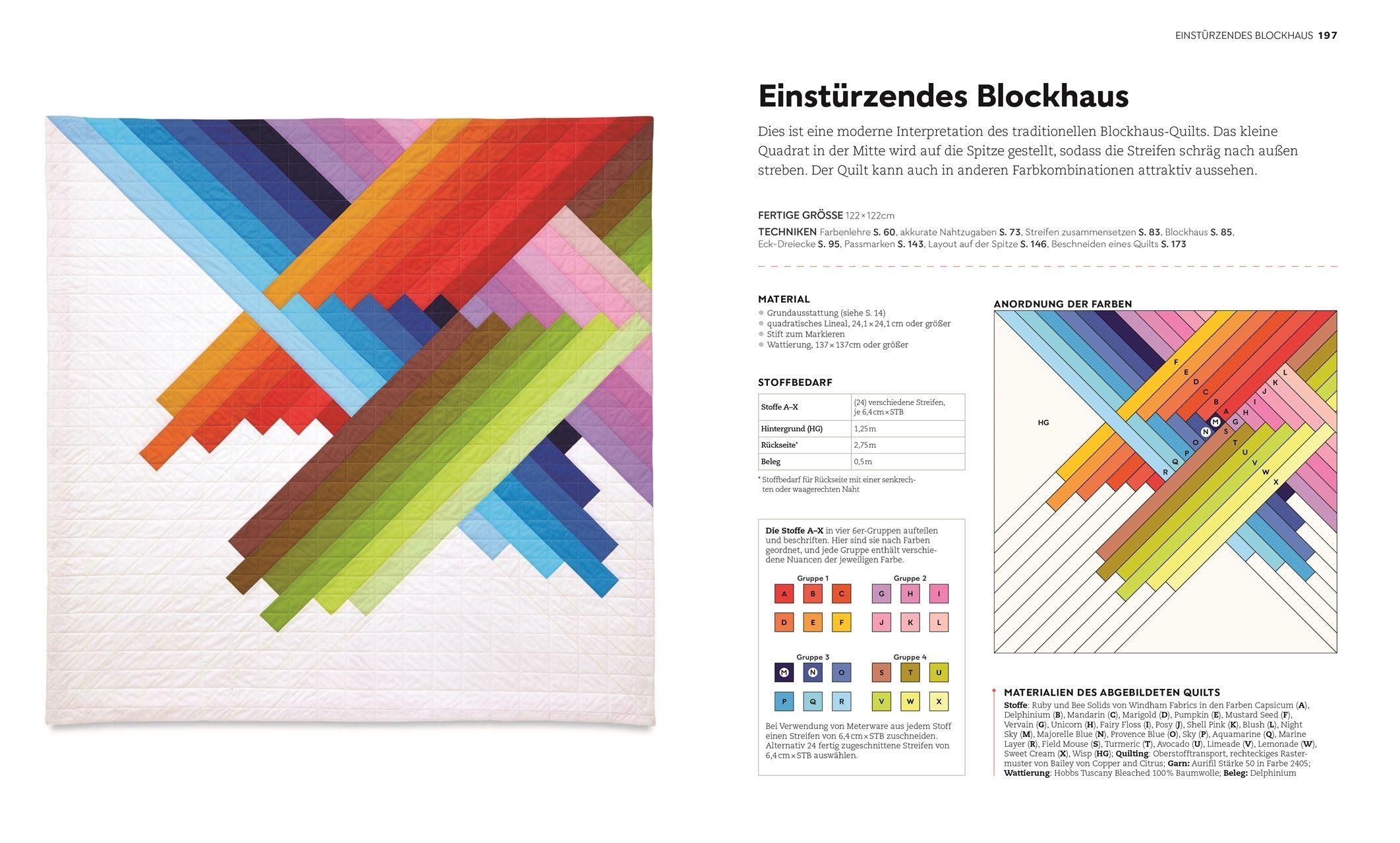 Beispielinhalt (Bild) Quilten - die große Schule