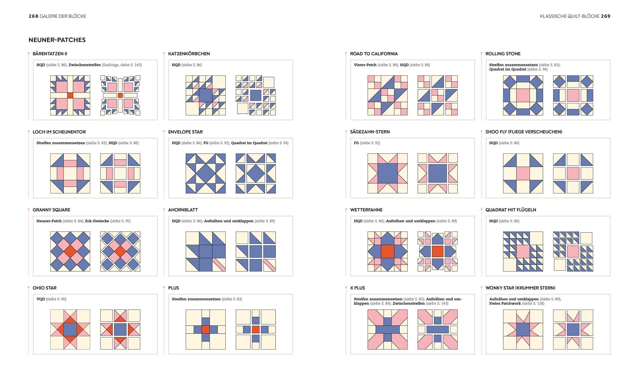 Beispielinhalt (Bild) Quilten - die große Schule