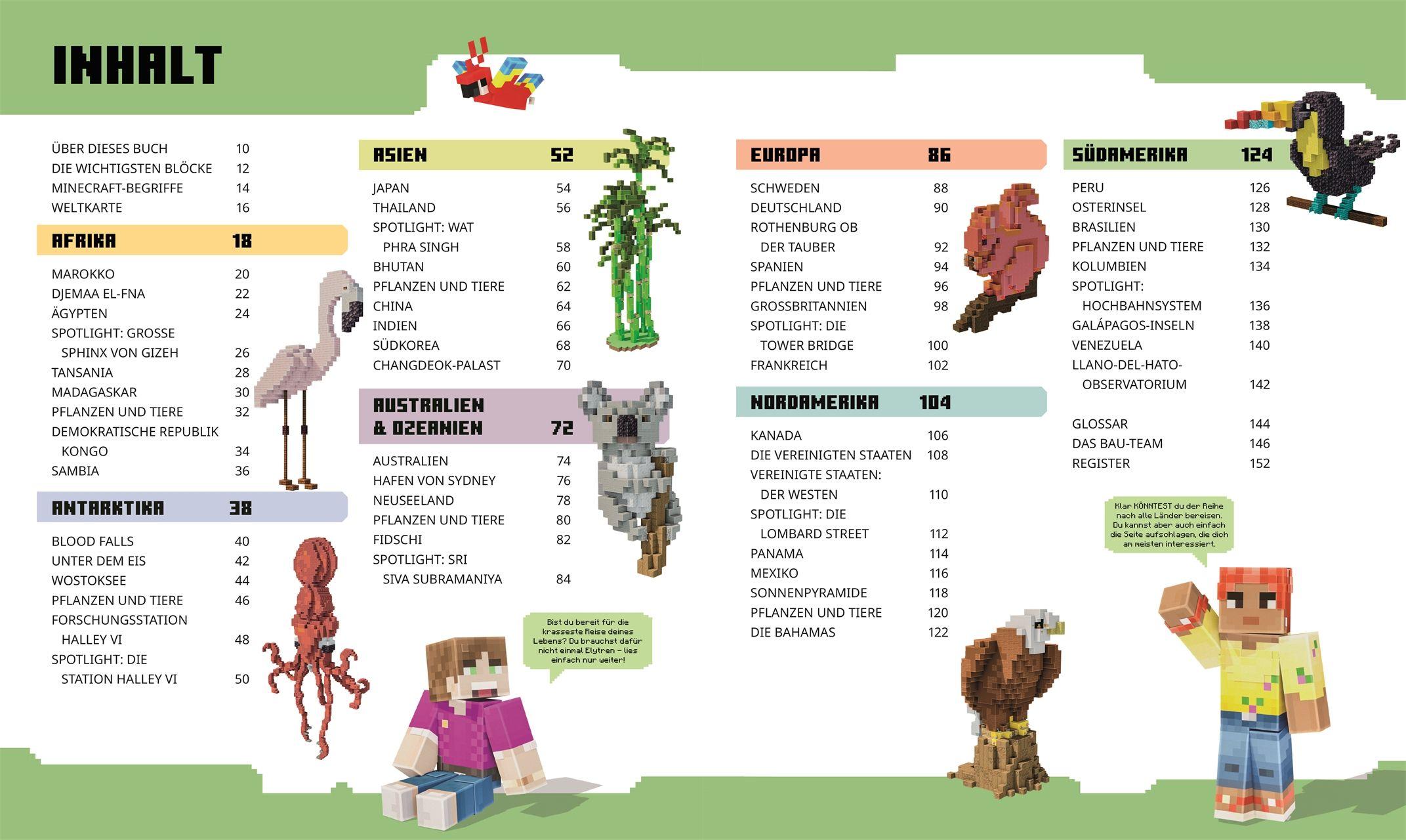 Beispielinhalt (Bild) Minecraft Weltatlas