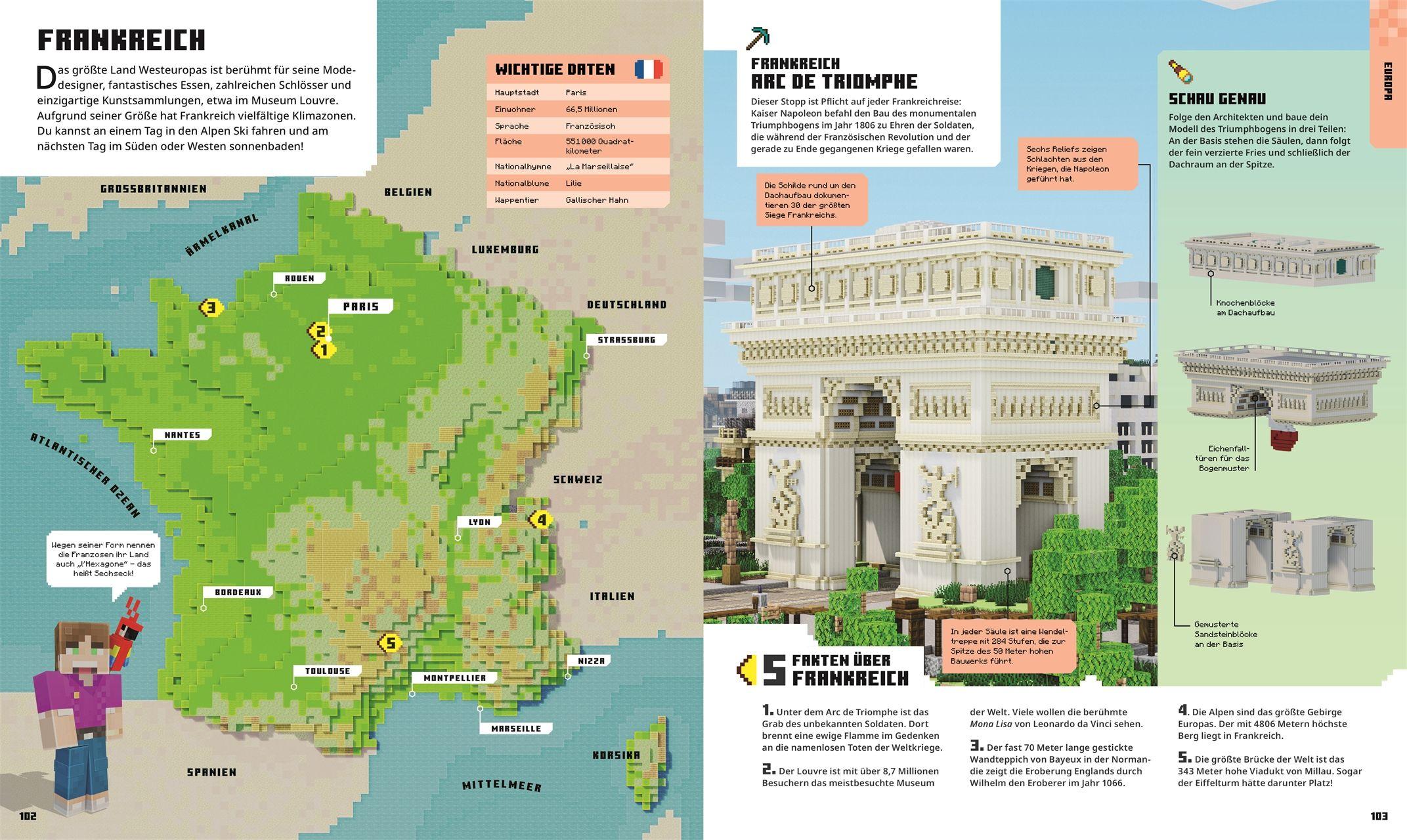 Beispielinhalt (Bild) Minecraft Weltatlas