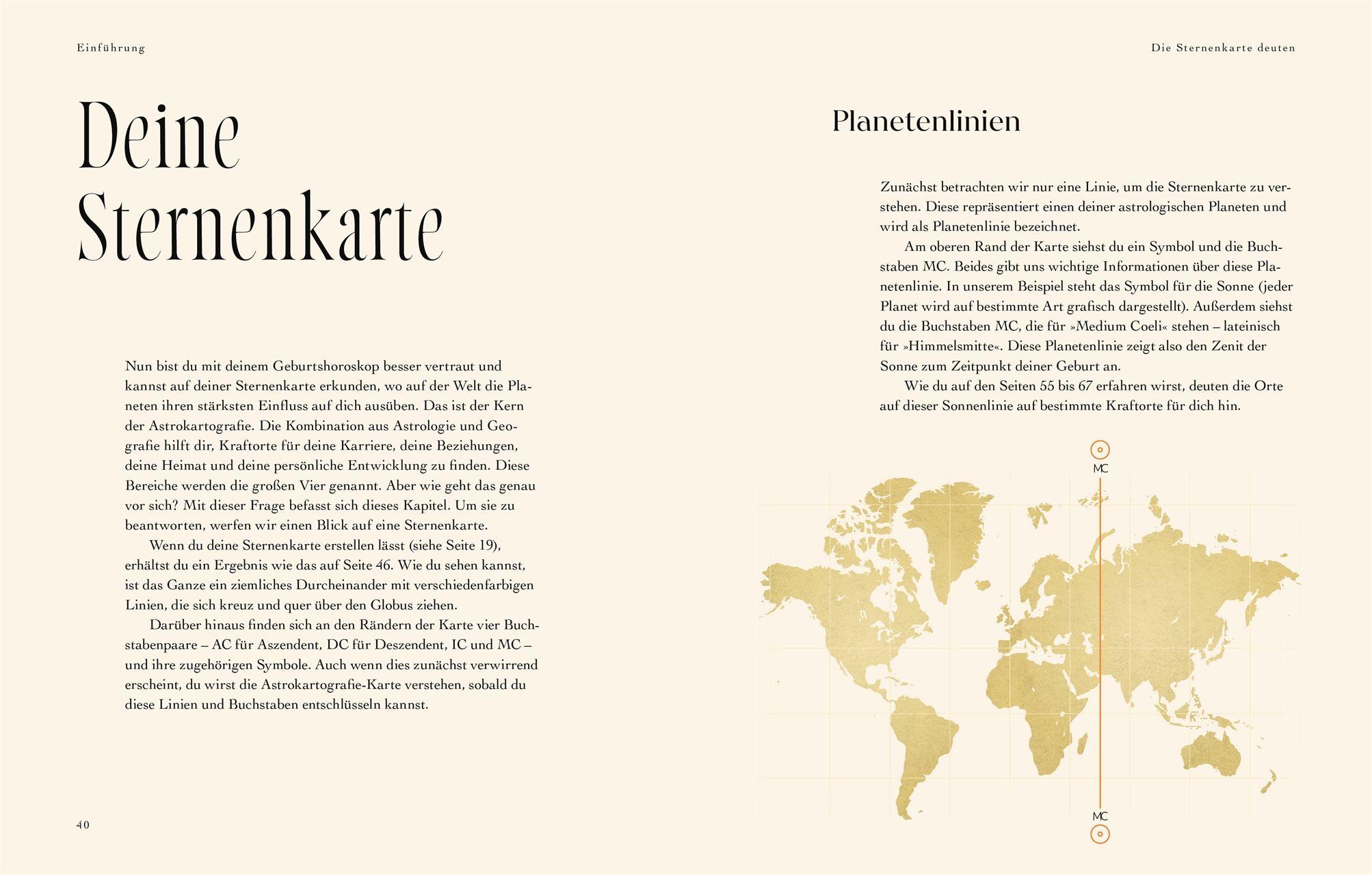 Beispielinhalt (Bild) Astrokartografie - der Wegweiser zu deinen Kraftorten