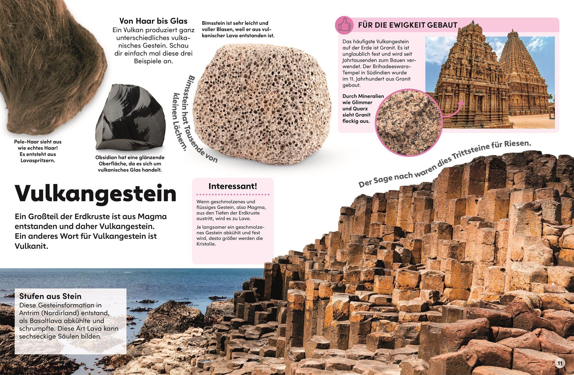 Beispielinhalt (Bild) memo Wissen Kids. Steine und Mineralien