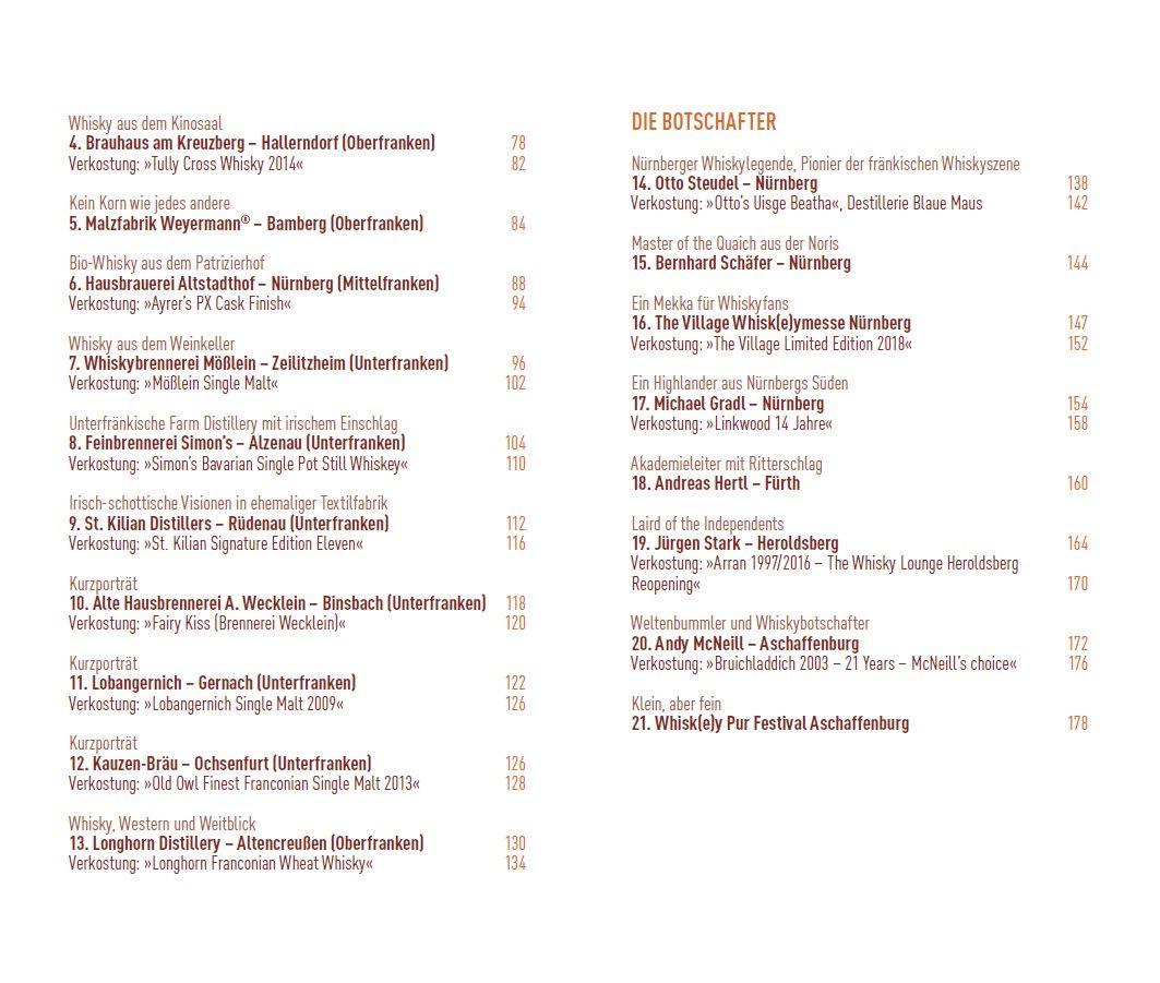Beispielinhalt (Bild) Whiskyland Franken - Die Macher. Die Genießer. Die Botschafter (Neuauflage)
