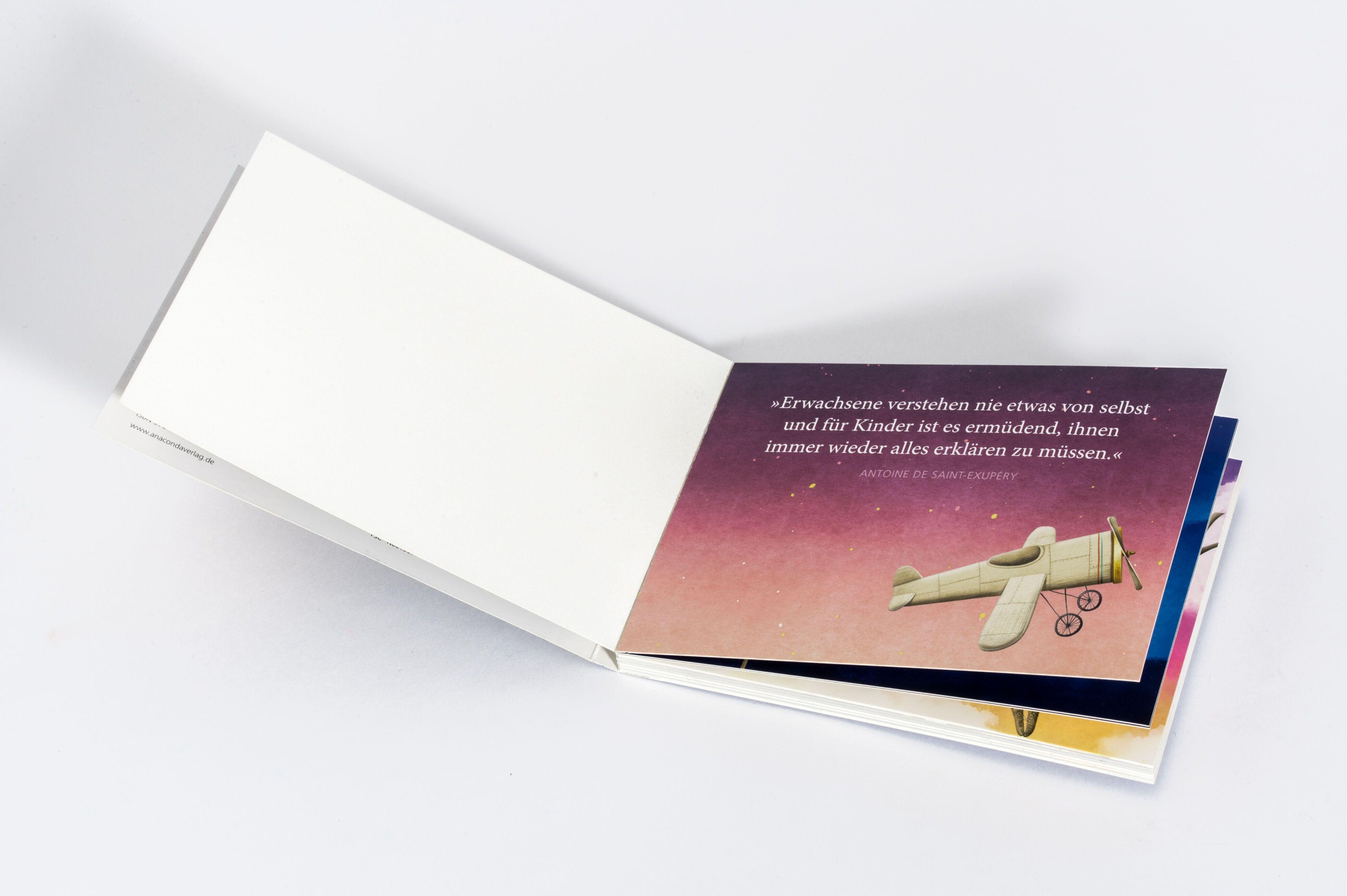 Beispielinhalt (Bild) Postkarten-Set Antoine de Saint-Exupéry