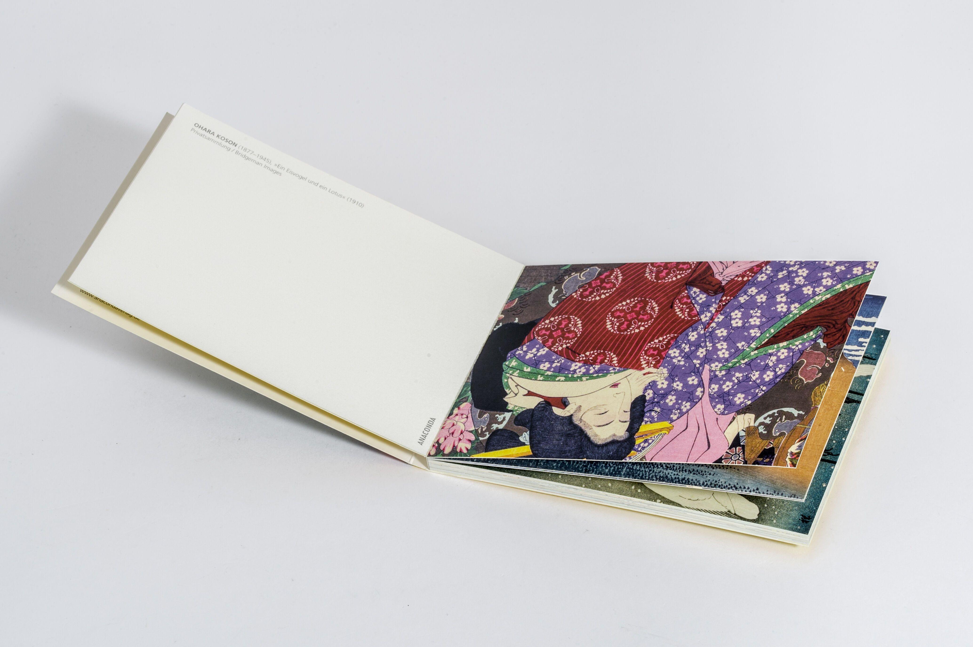 Beispielinhalt (Bild) Postkarten-Set Japanische Holzschnitte