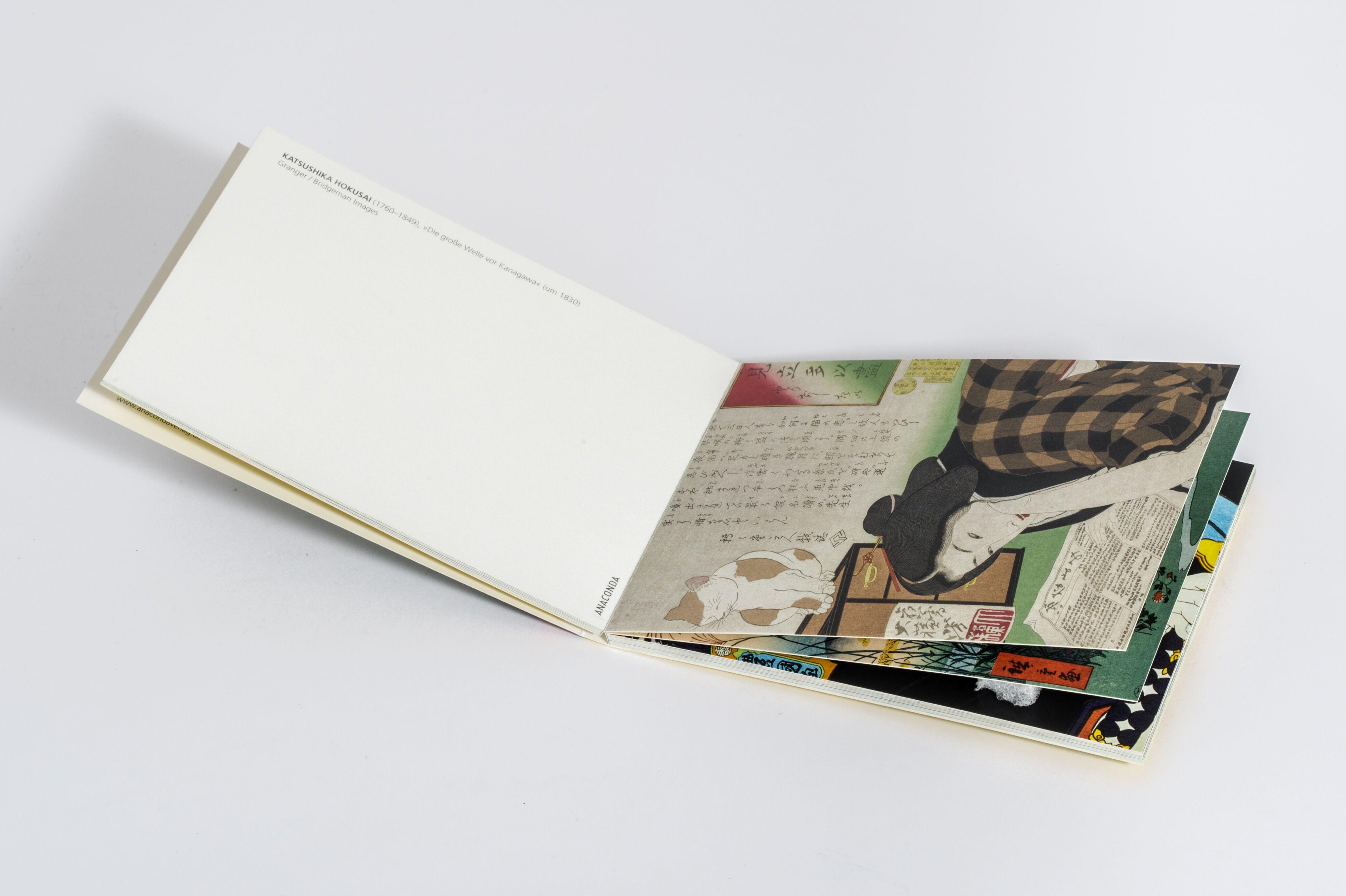 Beispielinhalt (Bild) Postkarten-Set Japanische Holzschnitte