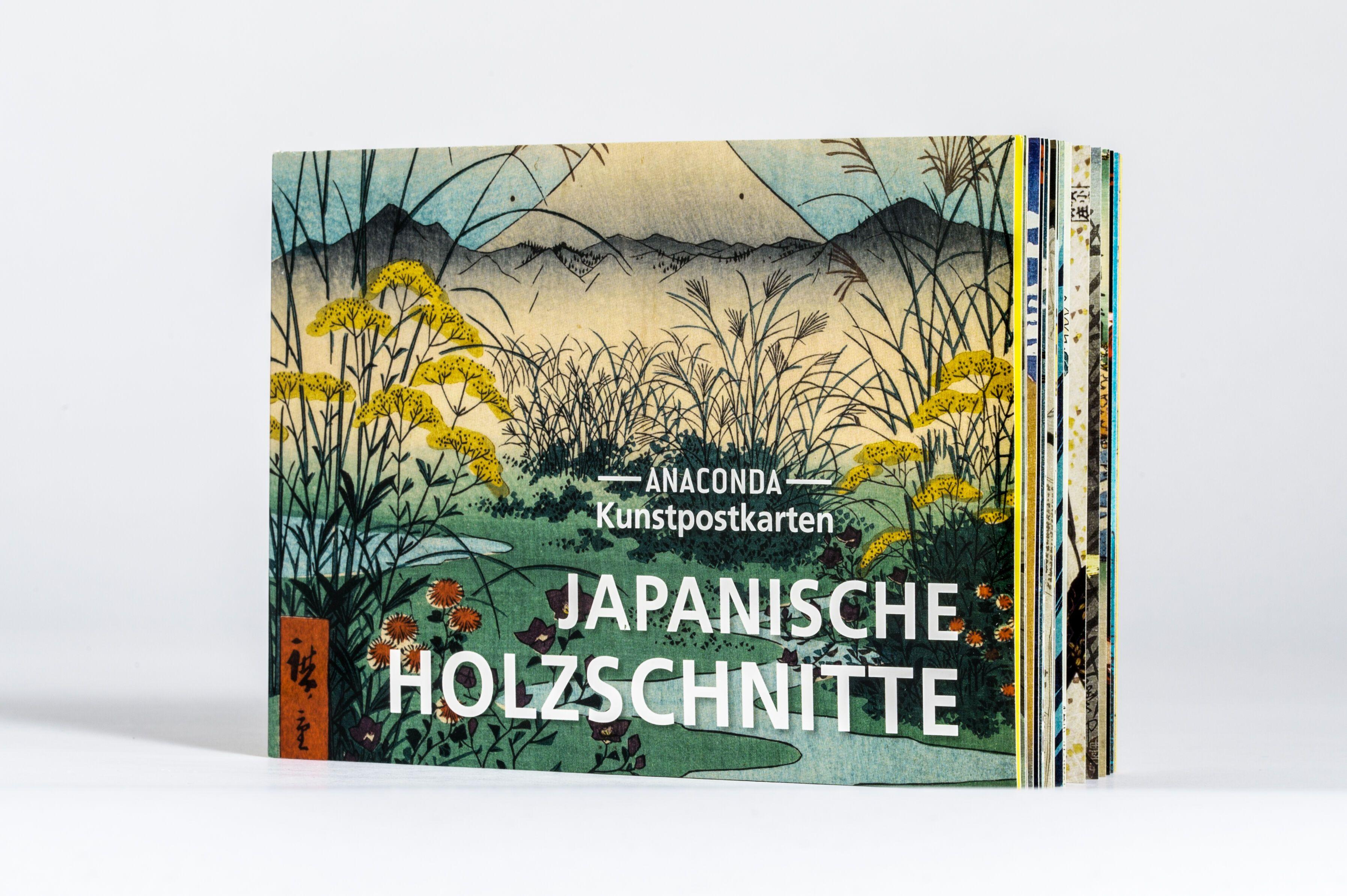 Beispielinhalt (Bild) Postkarten-Set Japanische Holzschnitte