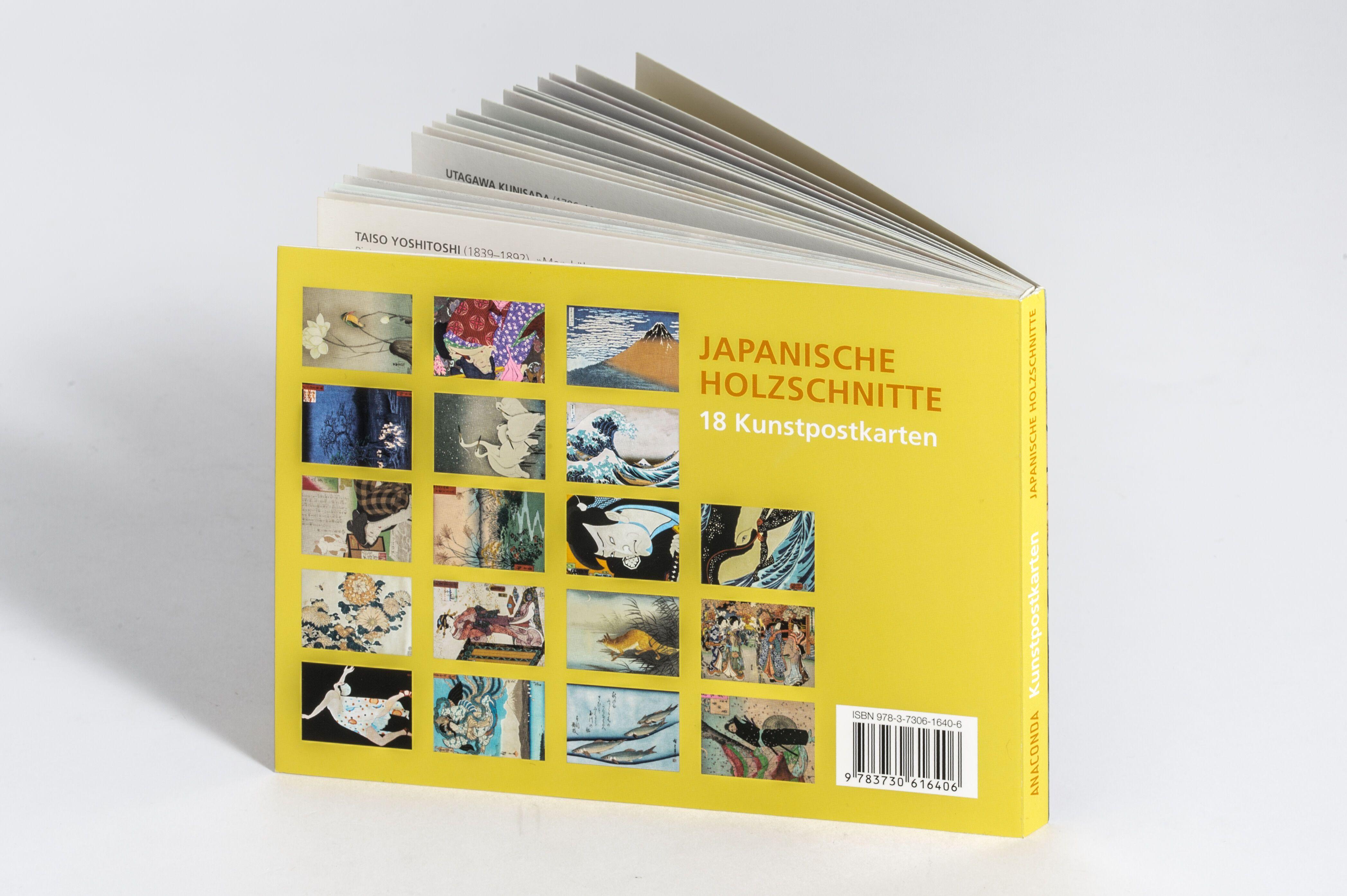 Beispielinhalt (Bild) Postkarten-Set Japanische Holzschnitte