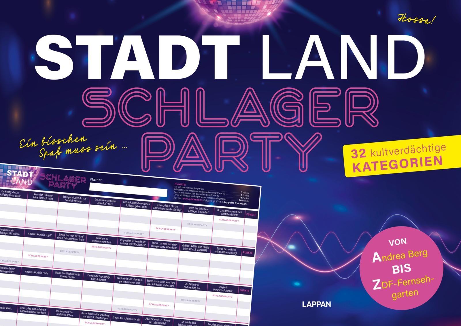 Vorderes Coverbild Stadt, Land, Schlagerparty