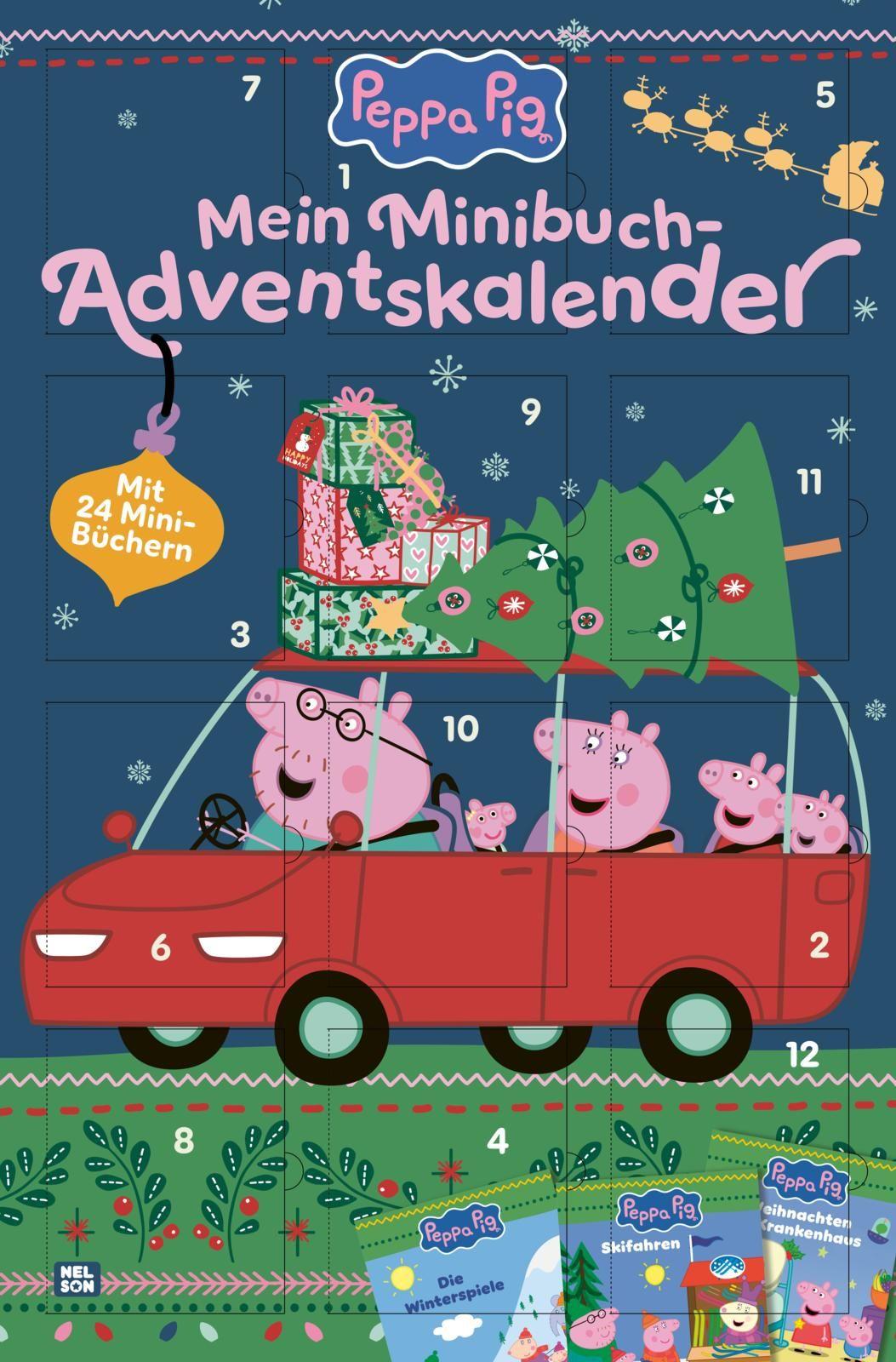 Vorderes Coverbild Nelson Mini-Bücher: Peppa Minibuch-Adventskalender