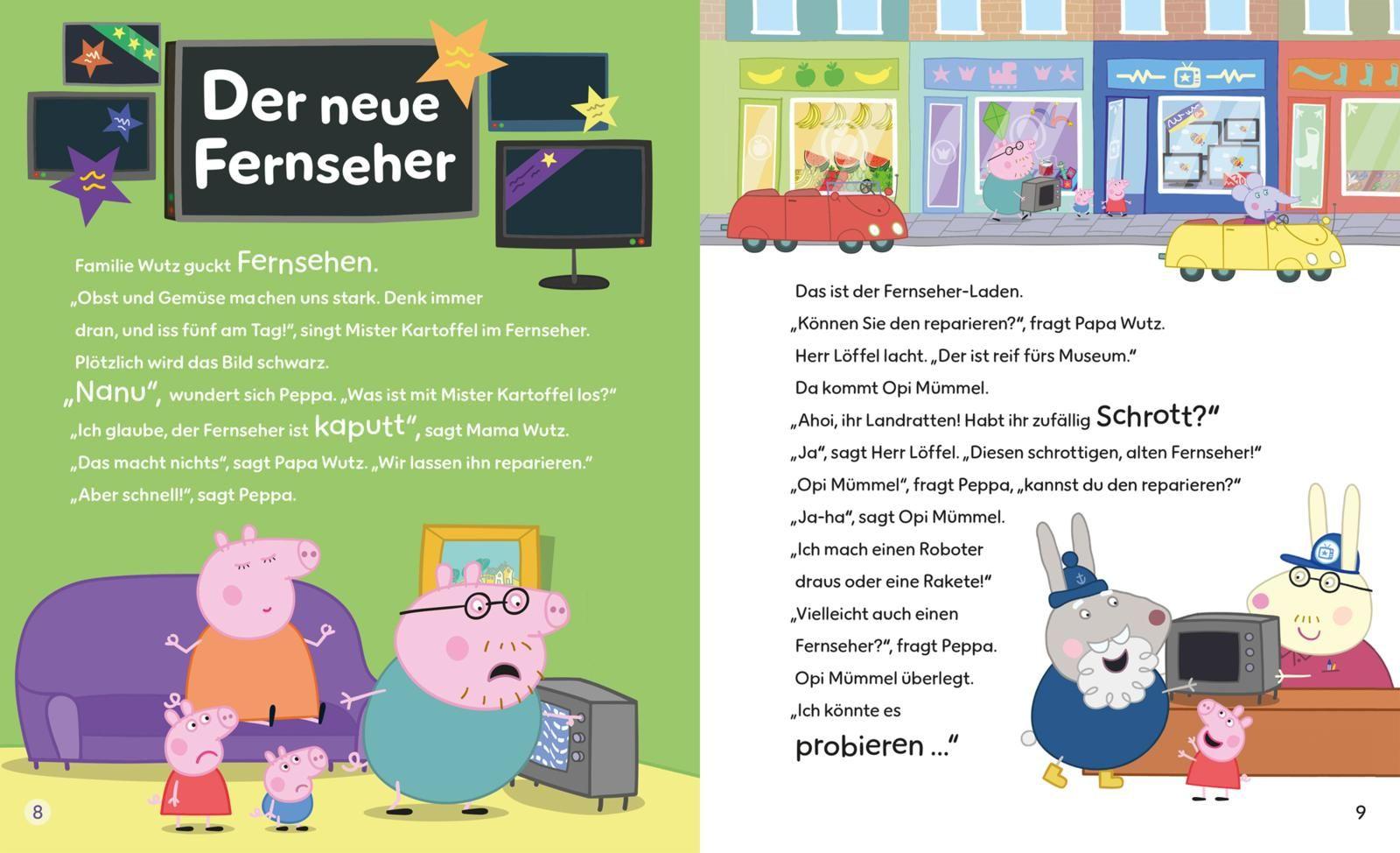 Beispielinhalt (Bild) Peppa Wutz Gutenachtgeschichten:  Meine allerliebsten Geschichten zum Vorlesen