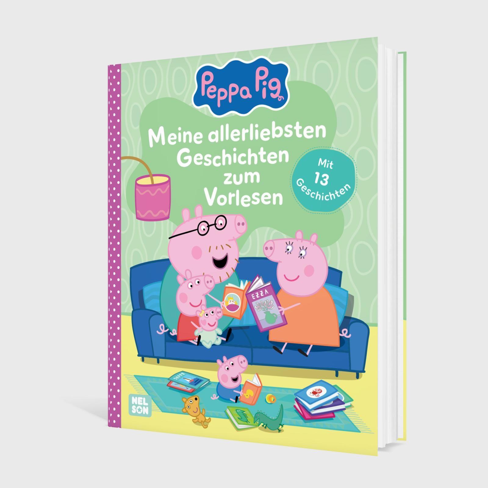 Beispielinhalt (Bild) Peppa Wutz Gutenachtgeschichten:  Meine allerliebsten Geschichten zum Vorlesen