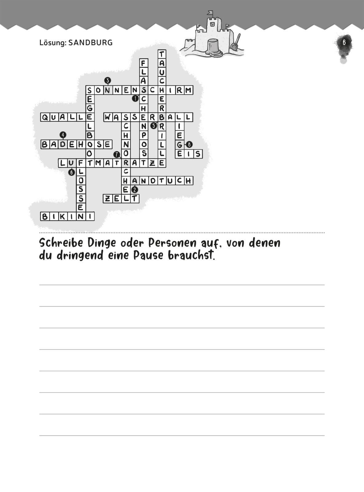 Beispielinhalt (Bild) Dein genialer Rätselblock