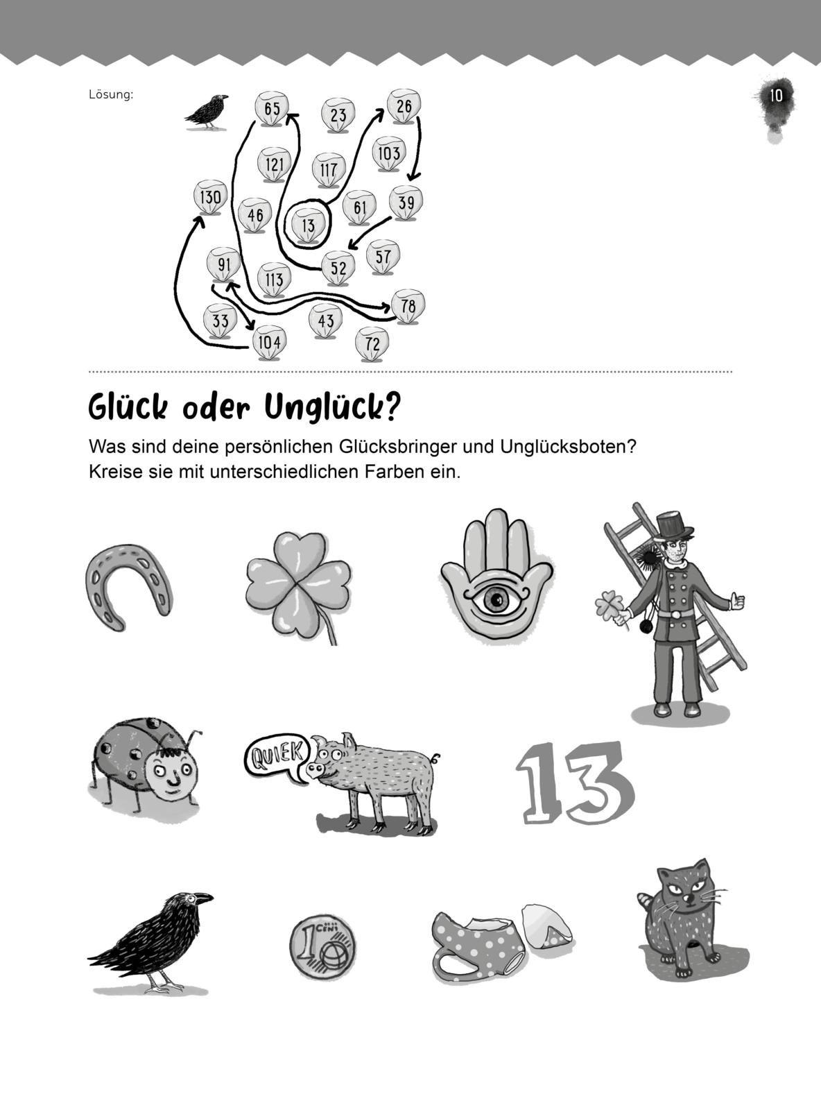 Beispielinhalt (Bild) Dein genialer Rätselblock