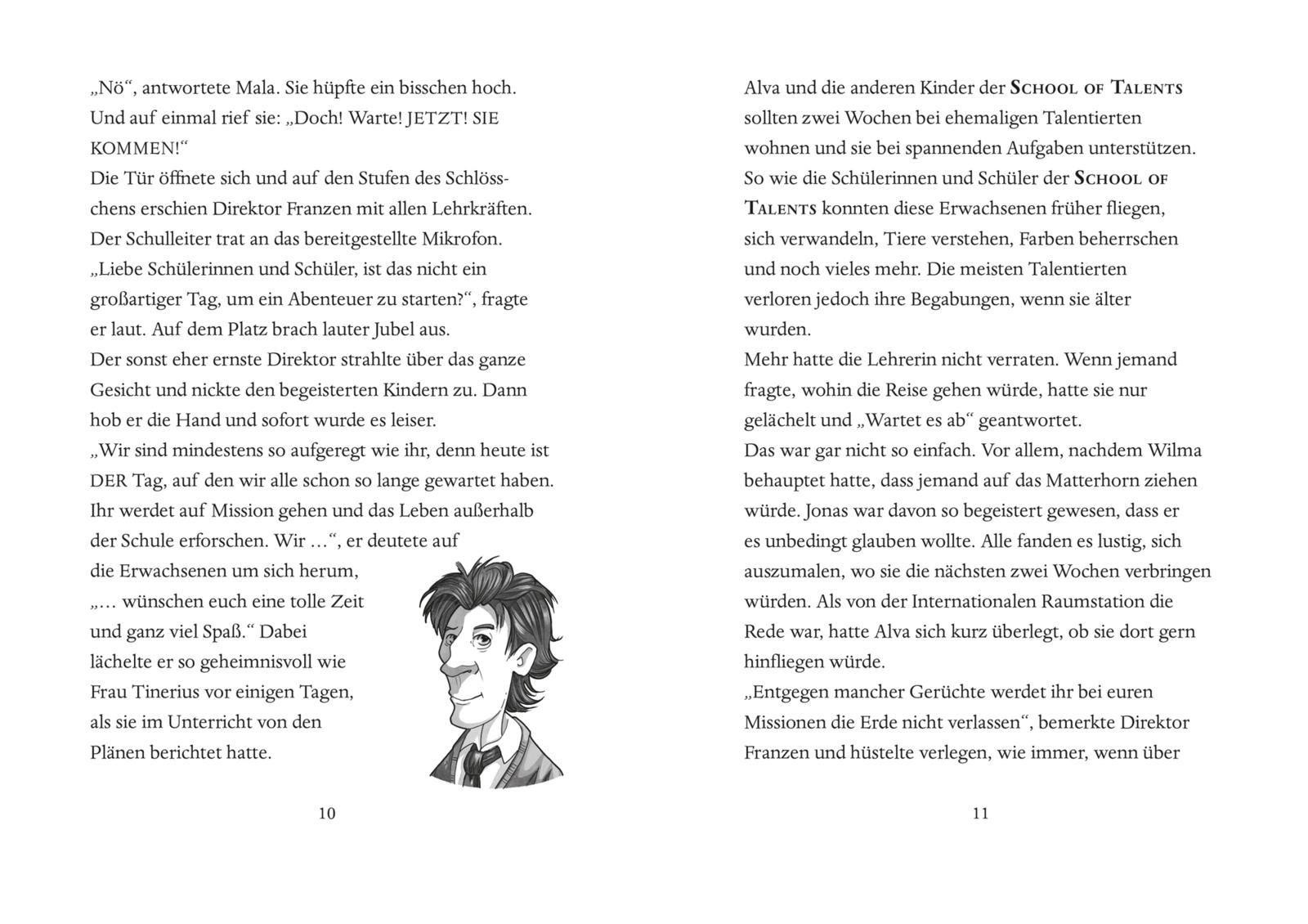 Beispielinhalt (Bild) School of Talents Mission 1: Achtung, Alien!