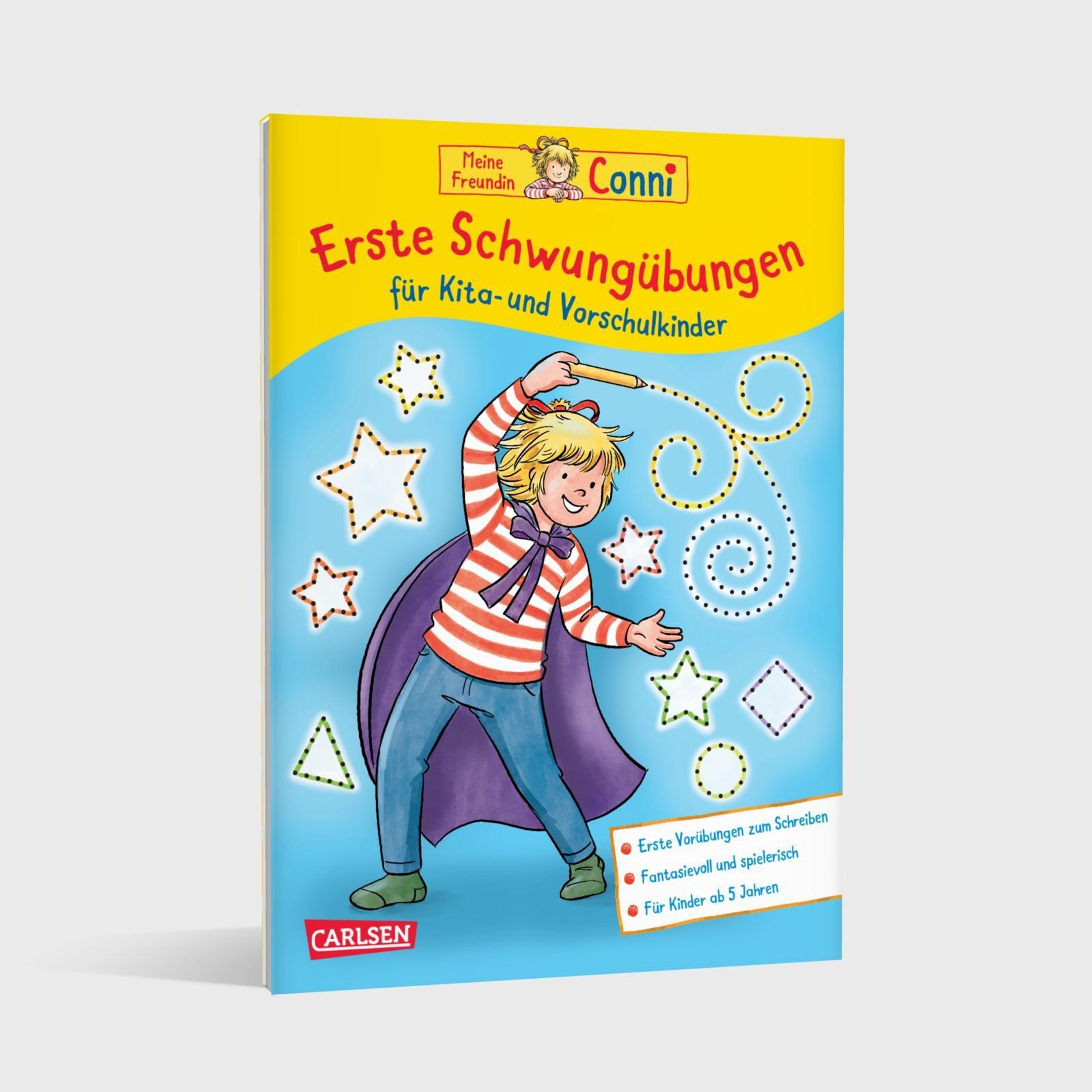 Beispielinhalt (Bild) Conni Gelbe Reihe (Beschäftigungsbuch): Erste Schwungübungen für Kita- und Vorschulkinder
