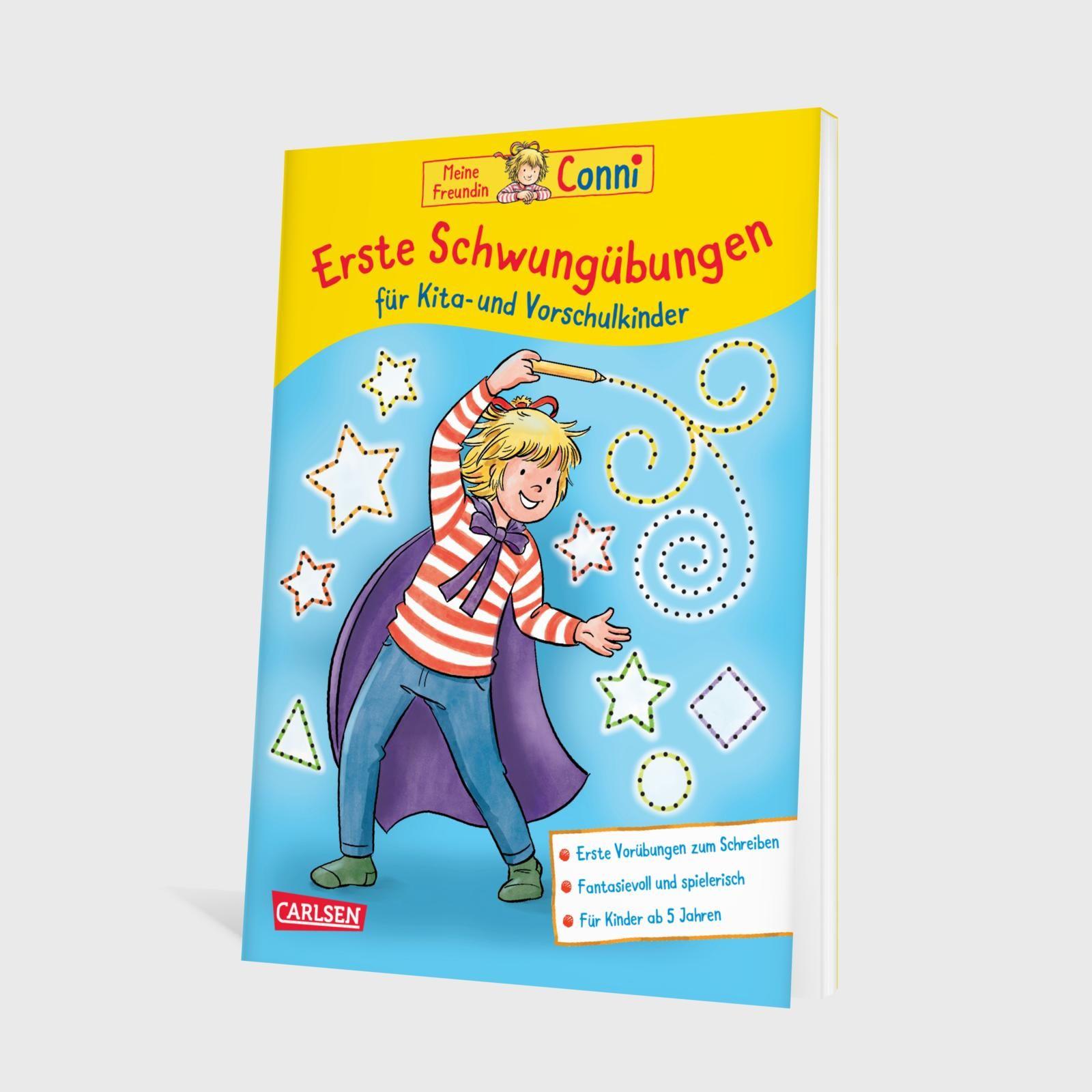 Beispielinhalt (Bild) Conni Gelbe Reihe (Beschäftigungsbuch): Erste Schwungübungen für Kita- und Vorschulkinder