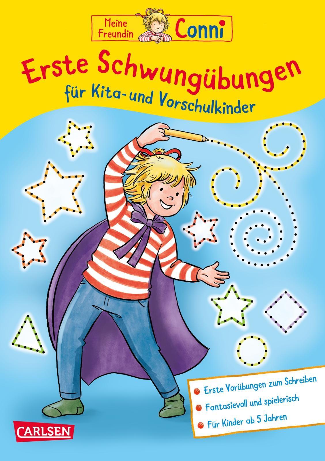 Vorderes Coverbild Conni Gelbe Reihe (Beschäftigungsbuch): Erste Schwungübungen für Kita- und Vorschulkinder