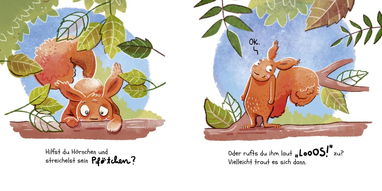 Beispielinhalt (Bild) Baby Pixi (unkaputtbar) 177: Das kleine Muthörnchen spielt mit