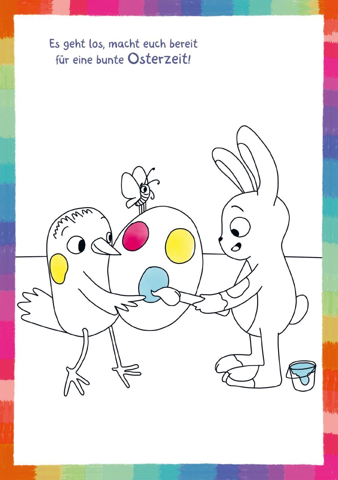 Beispielinhalt (Bild) Mein bunter Oster-Malblock