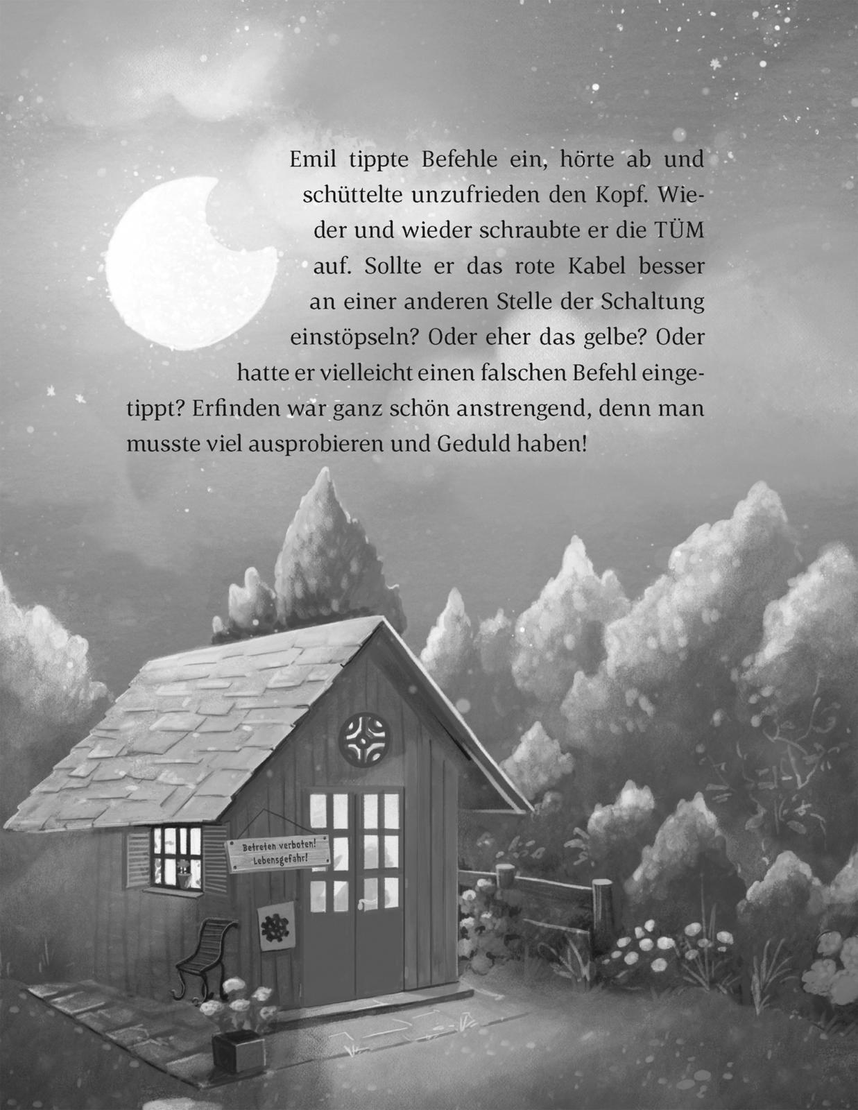 Beispielinhalt (Bild) Emil Einstein 1: Die streng geheime Tier-Quassel-Maschine